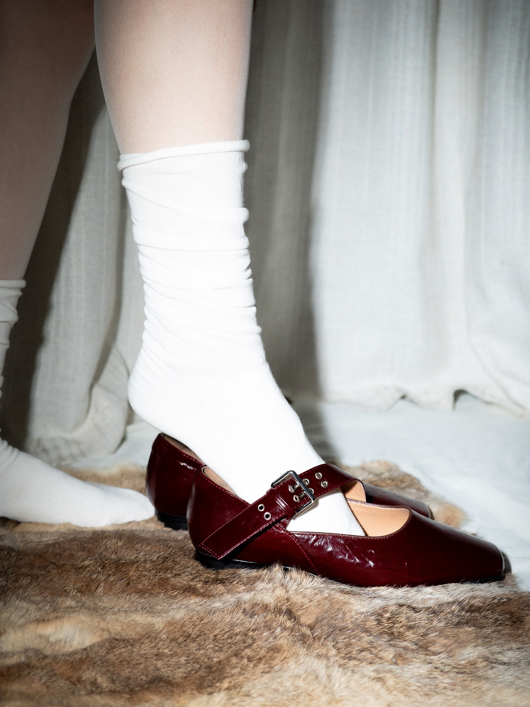 Leilani || Square Toe Buckle Strap Mary Jane