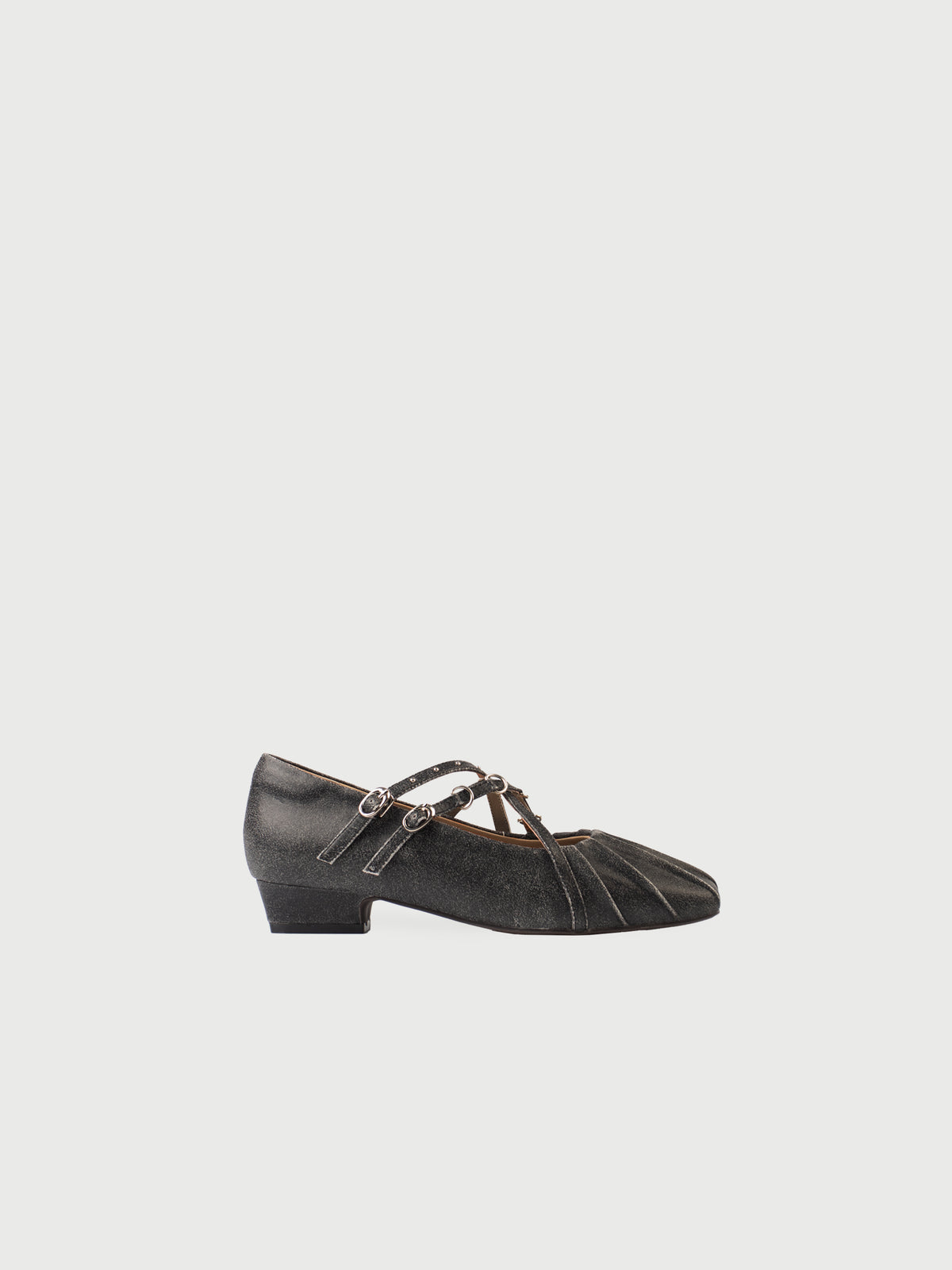 Aurora || Pleated Cross-Strap Mary Jane
