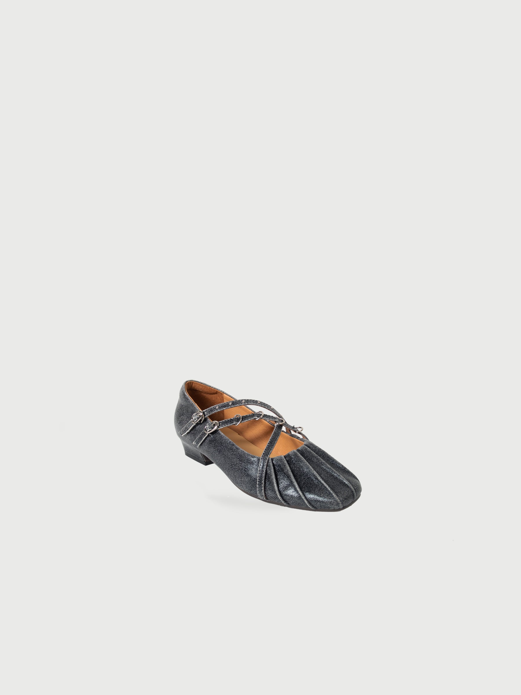 Aurora || Pleated Cross-Strap Mary Jane