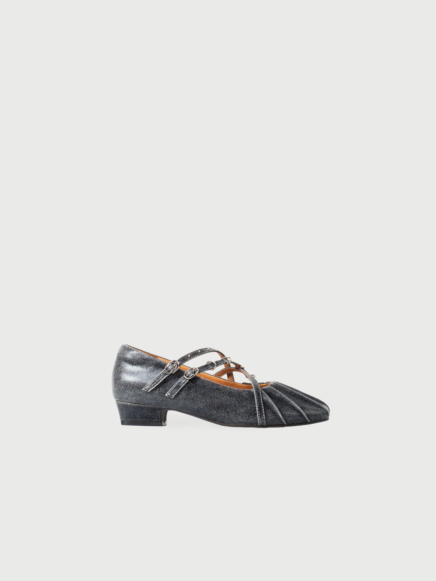 Aurora || Pleated Cross-Strap Mary Jane