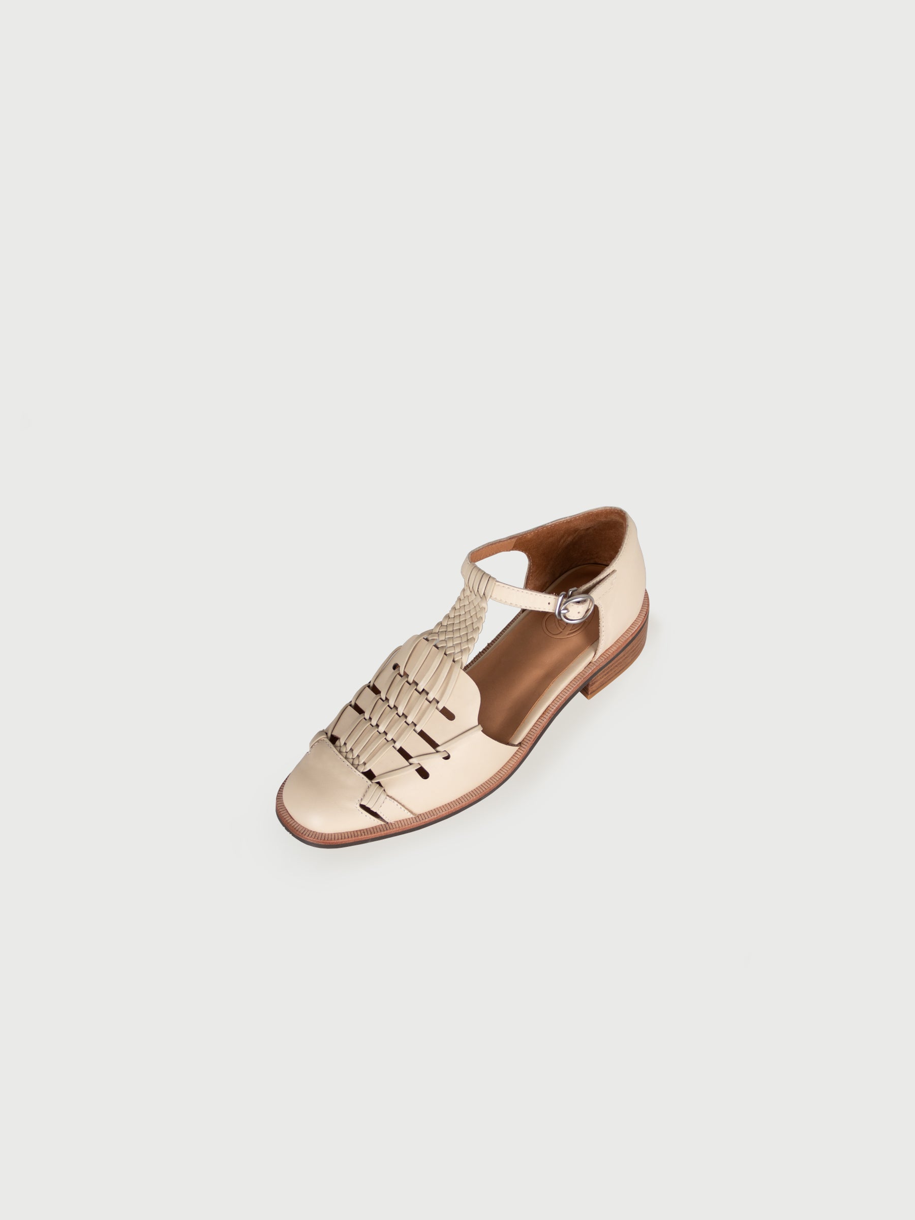 Riva 𖠁 Round Toe Woven T-Bar Mary Jane