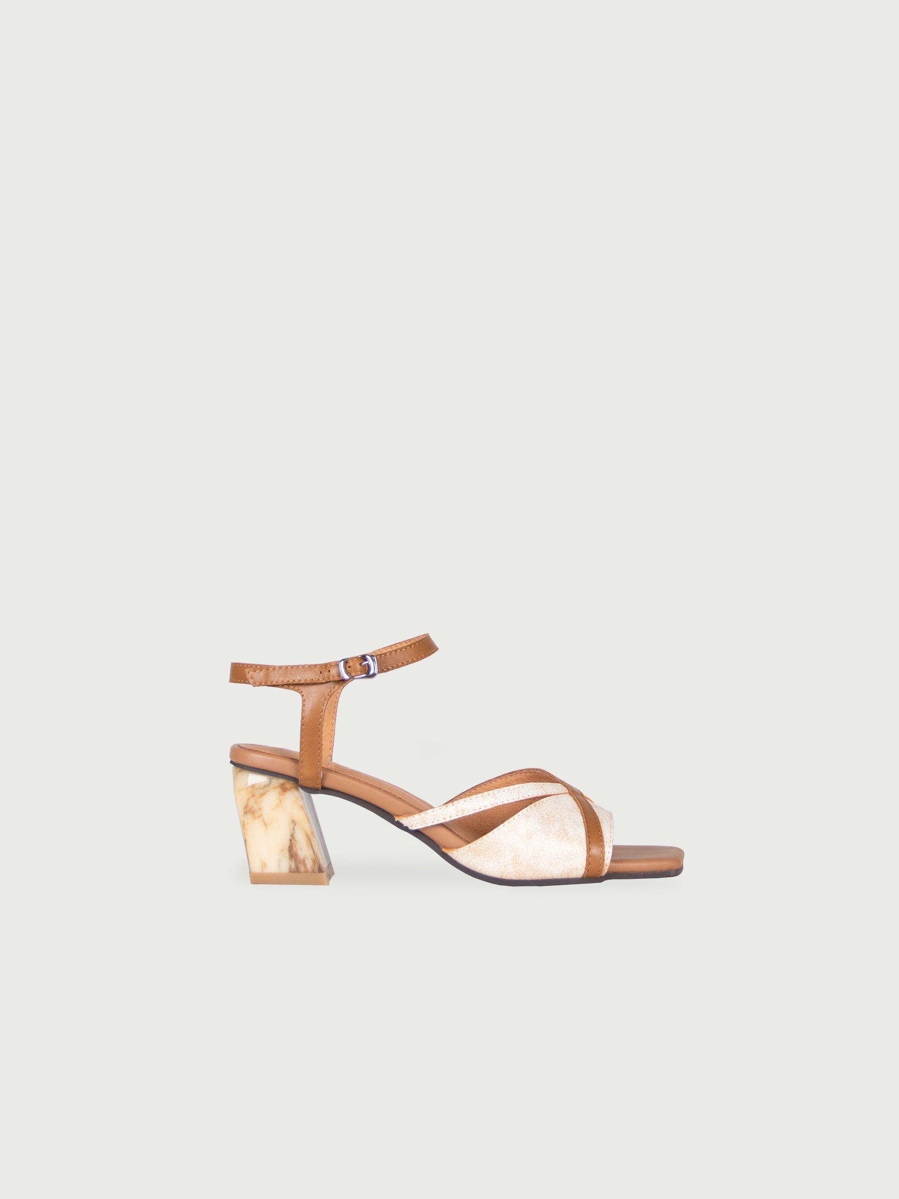 Focaccia 𓆟 Wide Fit Heeled Sandals with Crossover Front Strap