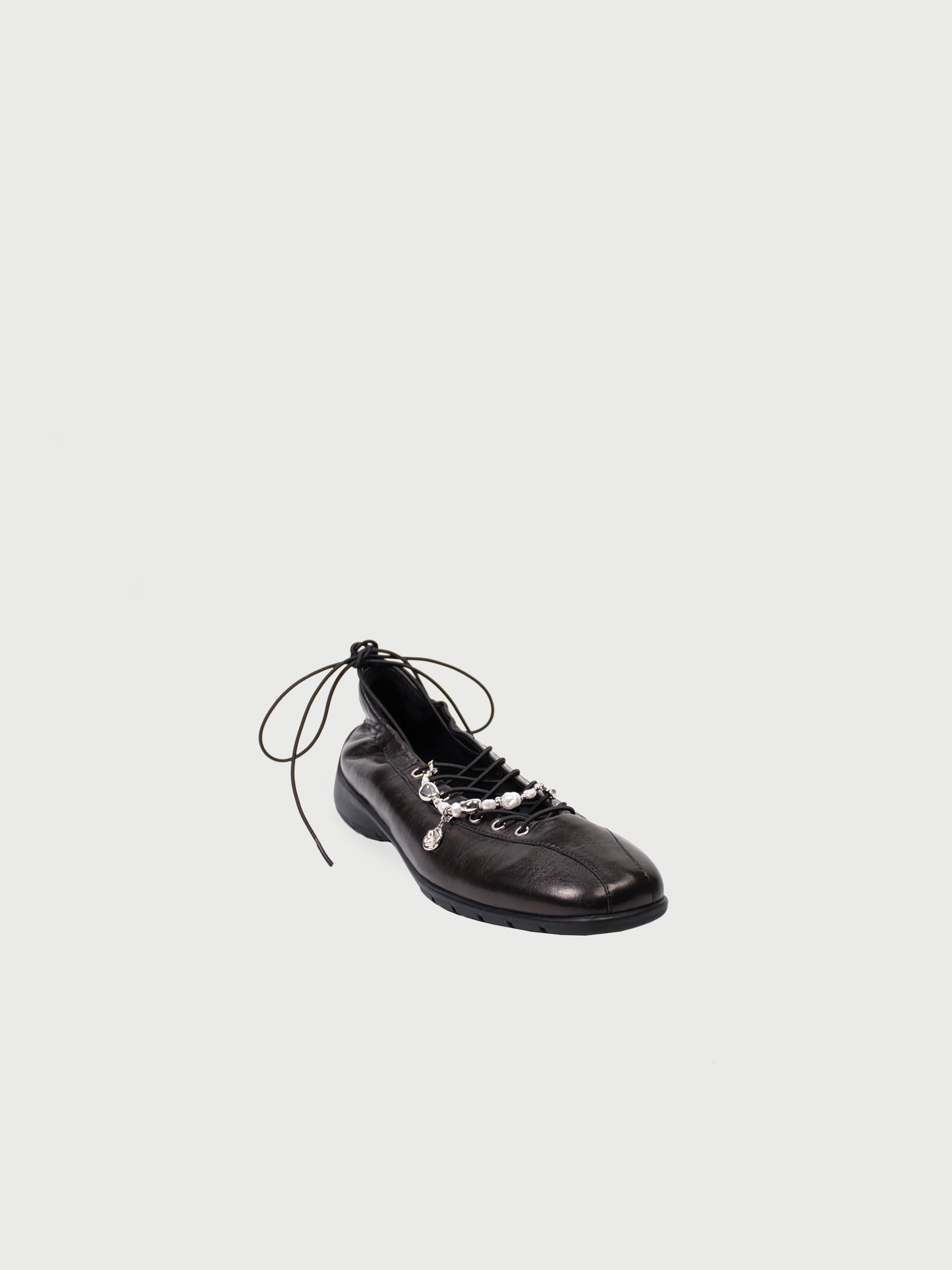 athenaeum(m.) x LEATHER LAB|| Nina ❈ Square Toe Lace-Up Leather Sneakerina