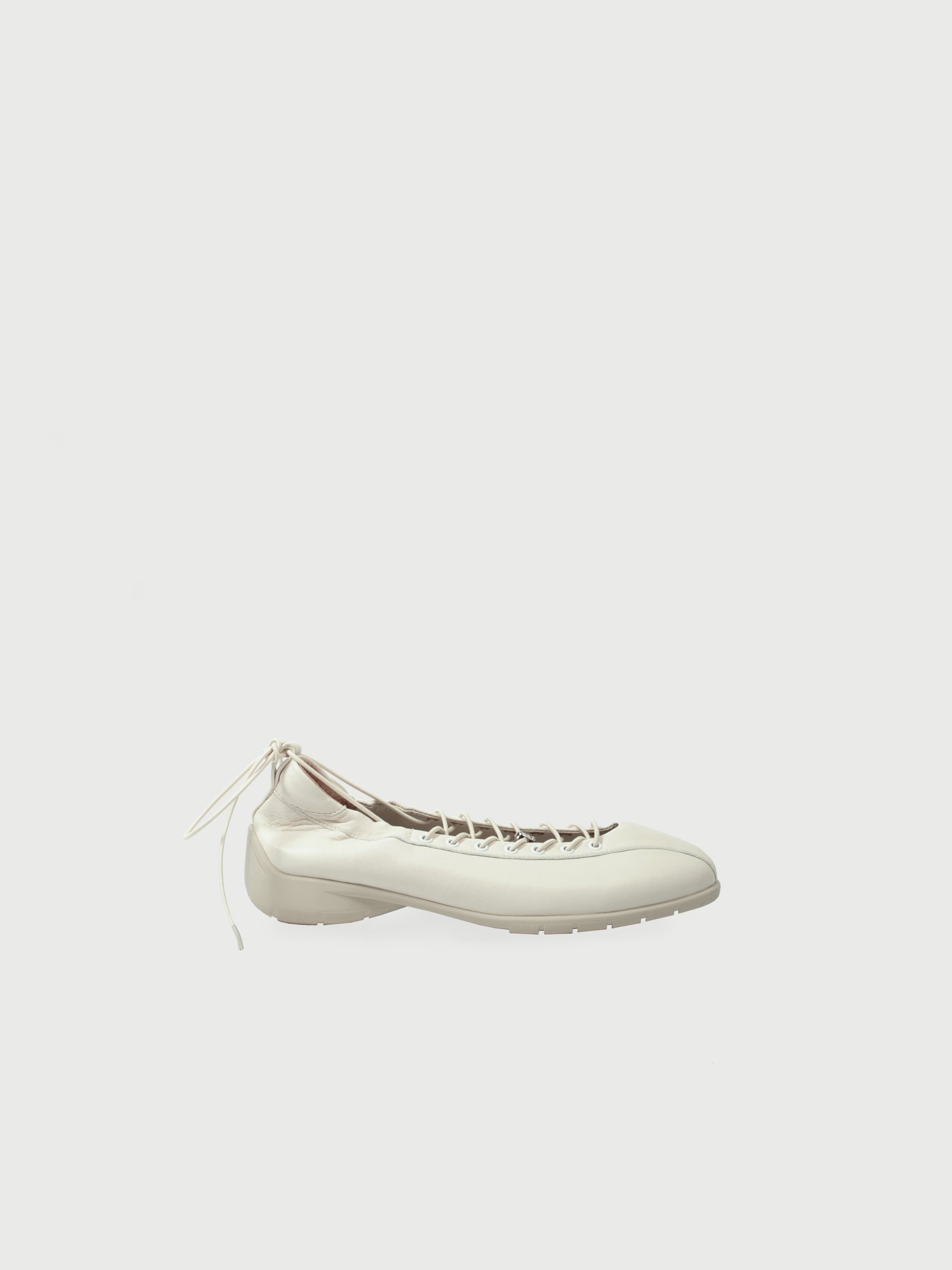 athenaeum(m.) x LEATHER LAB|| Nina ❈ Square Toe Lace-Up Leather Sneakerina