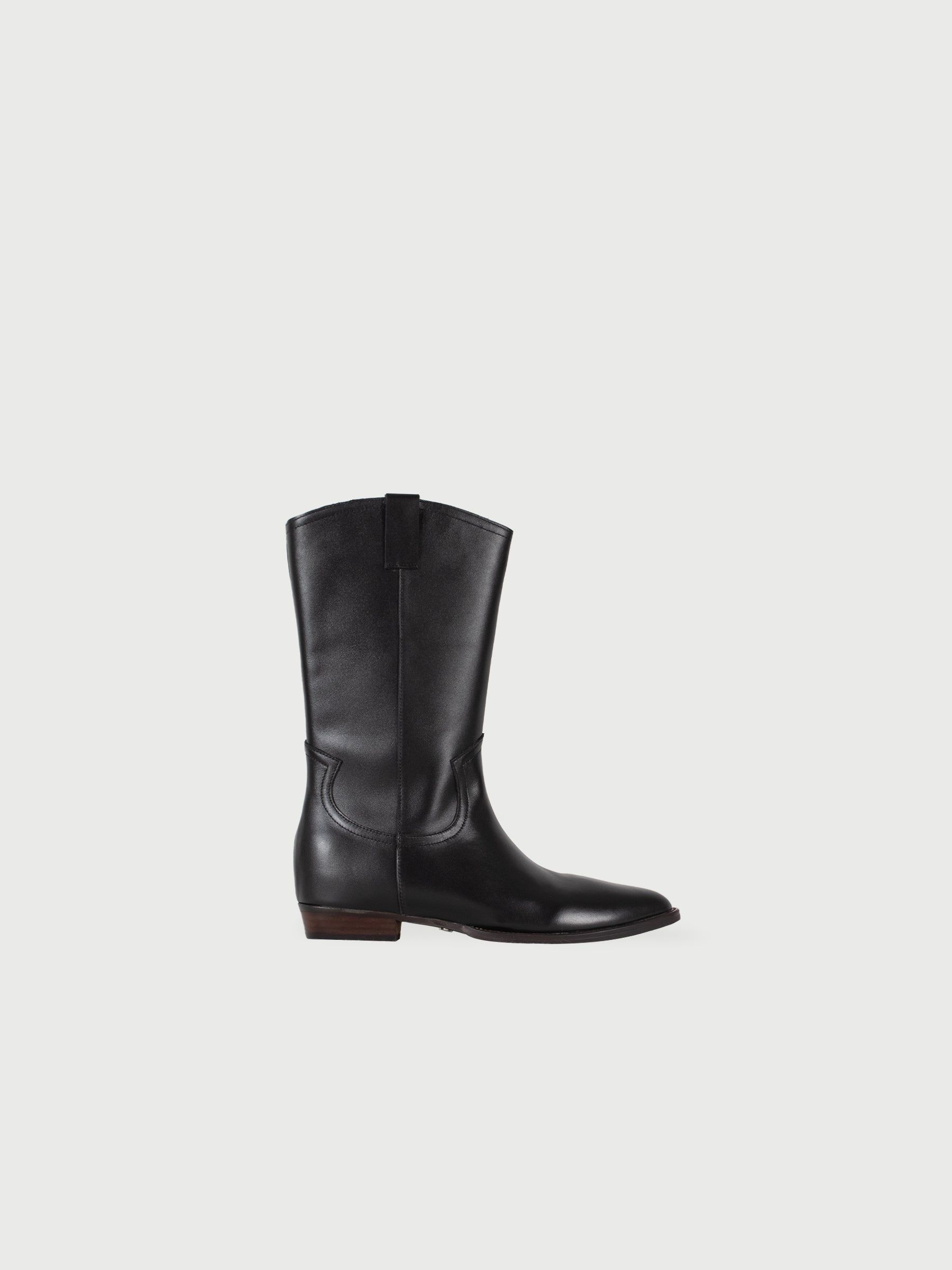 Pointed Toe Cowboy Leather Boots
