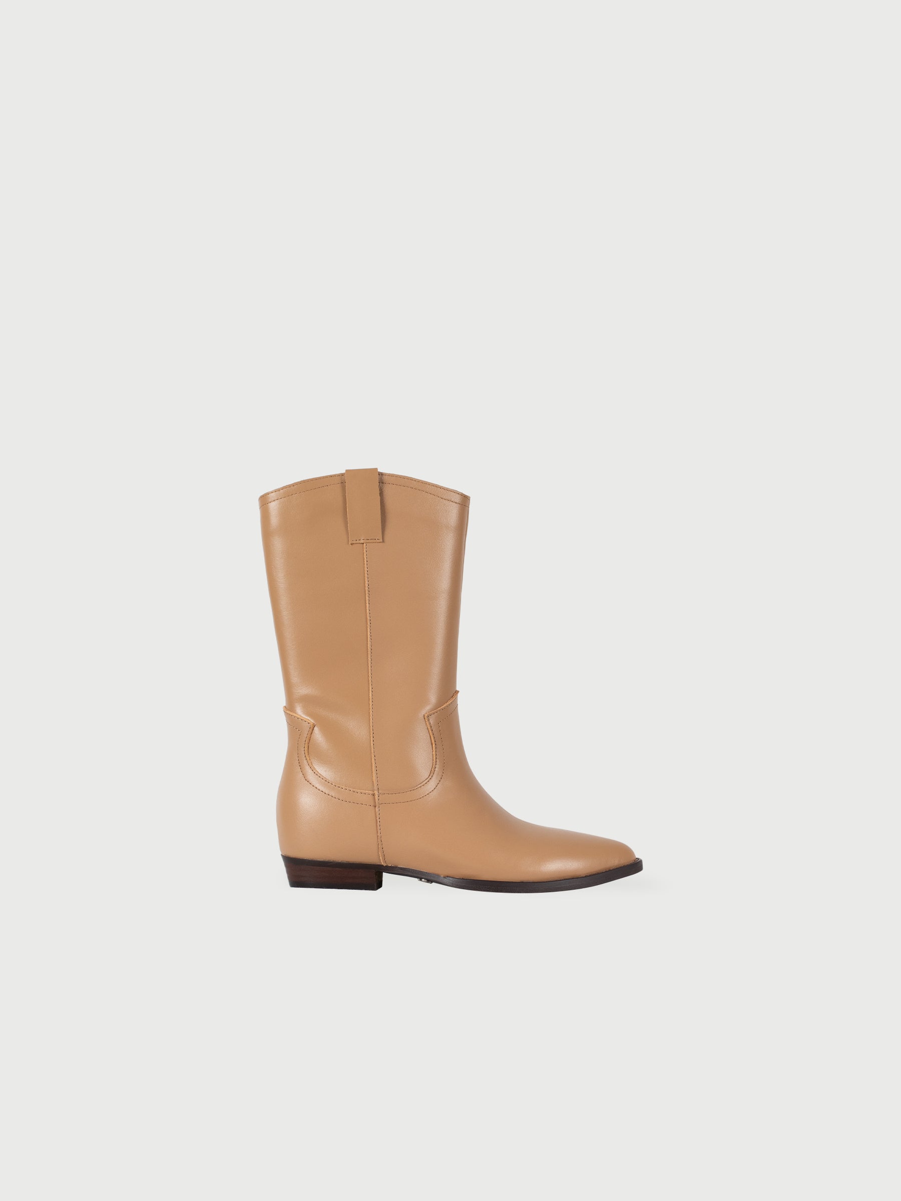 Pointed Toe Cowboy Leather Boots