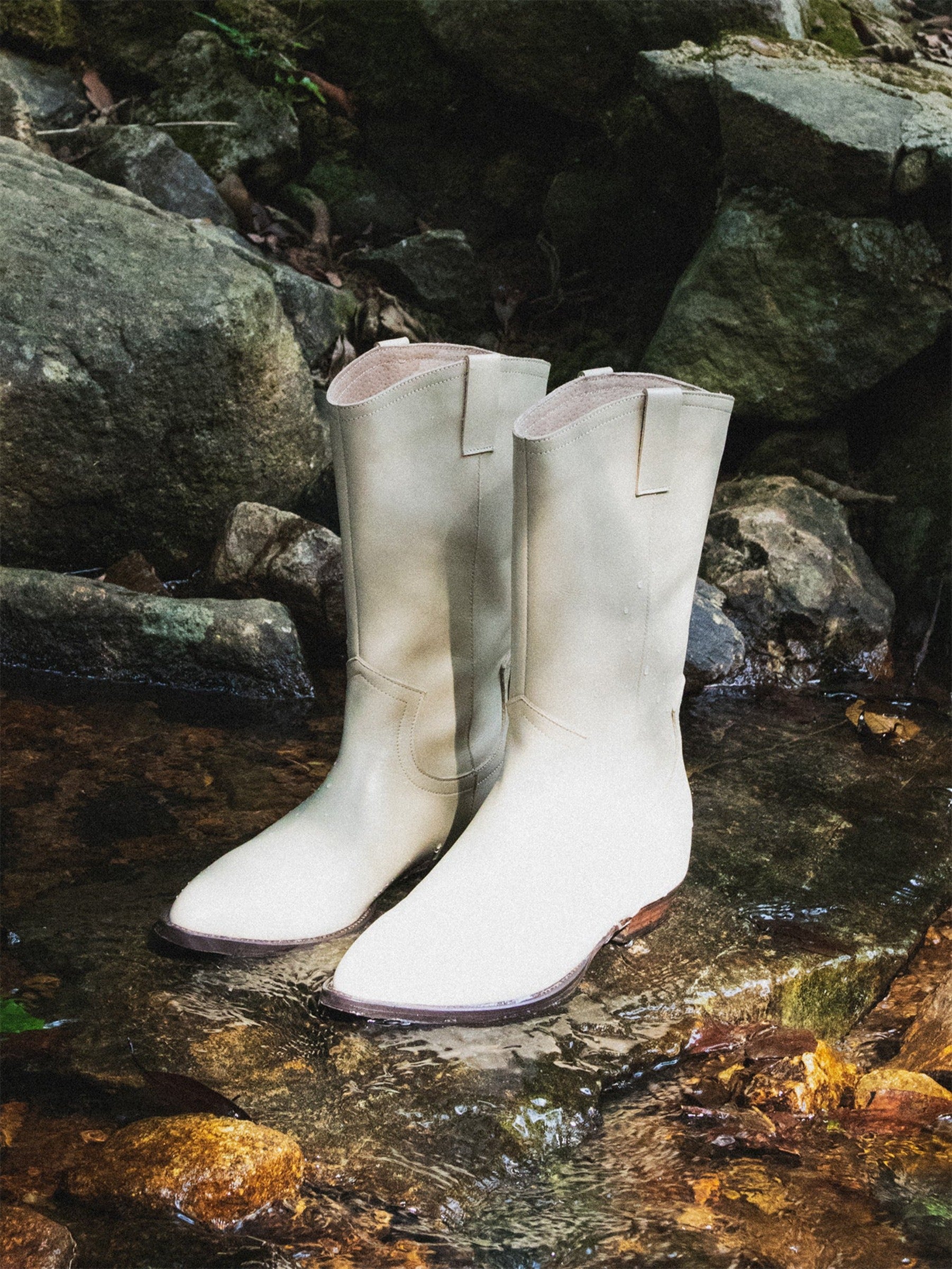 Pointed Toe Cowboy Leather Boots