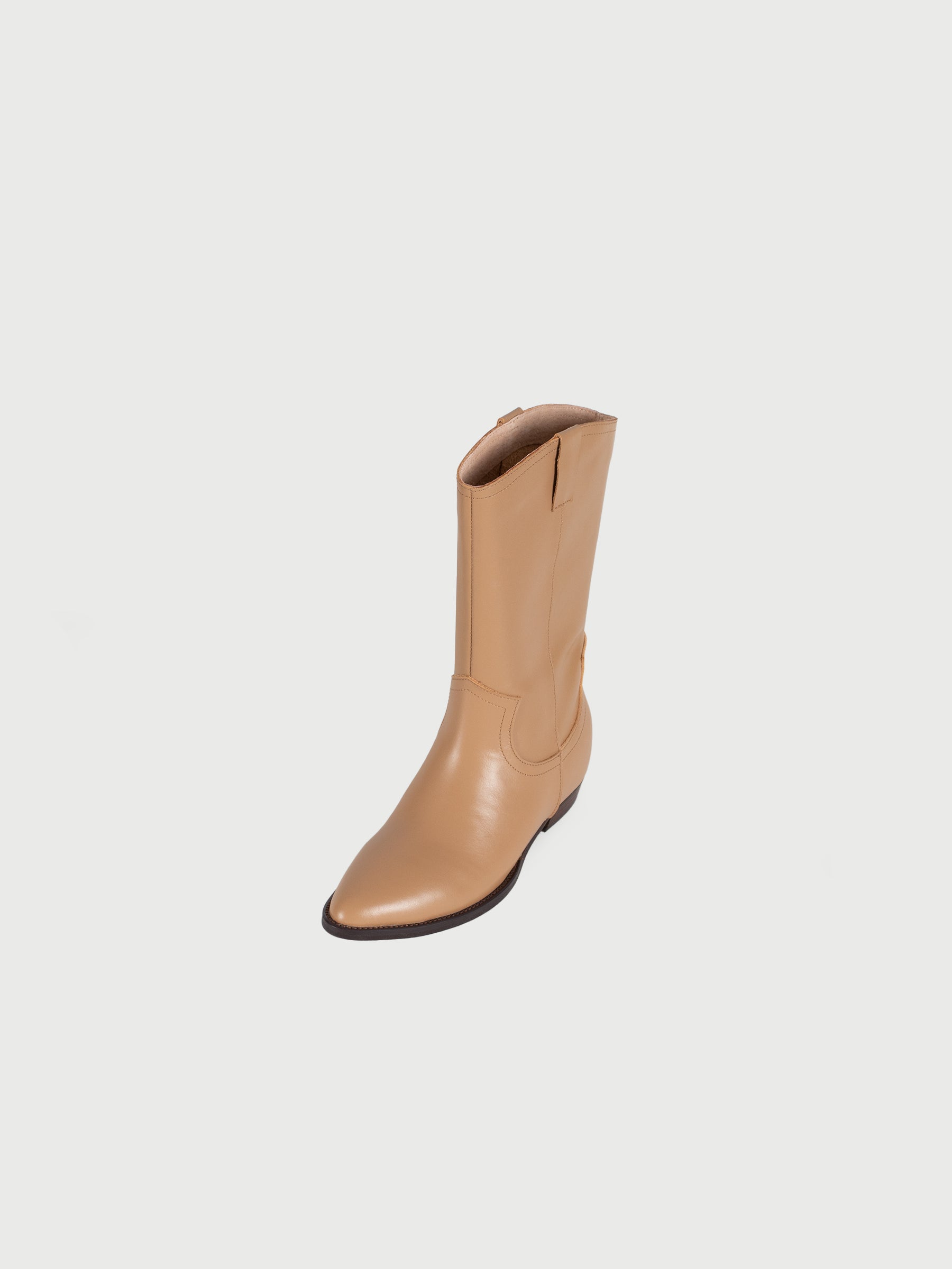 Pointed Toe Cowboy Leather Boots