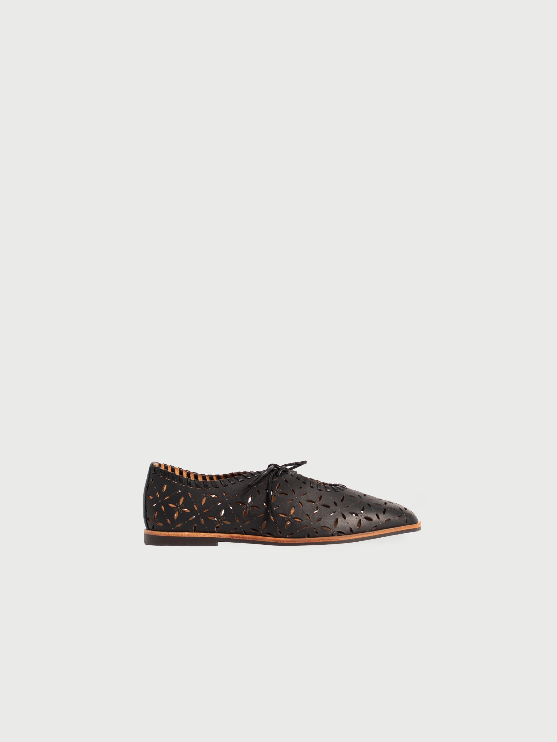 Aviva ◈ Laser-cut Lace-up Flats