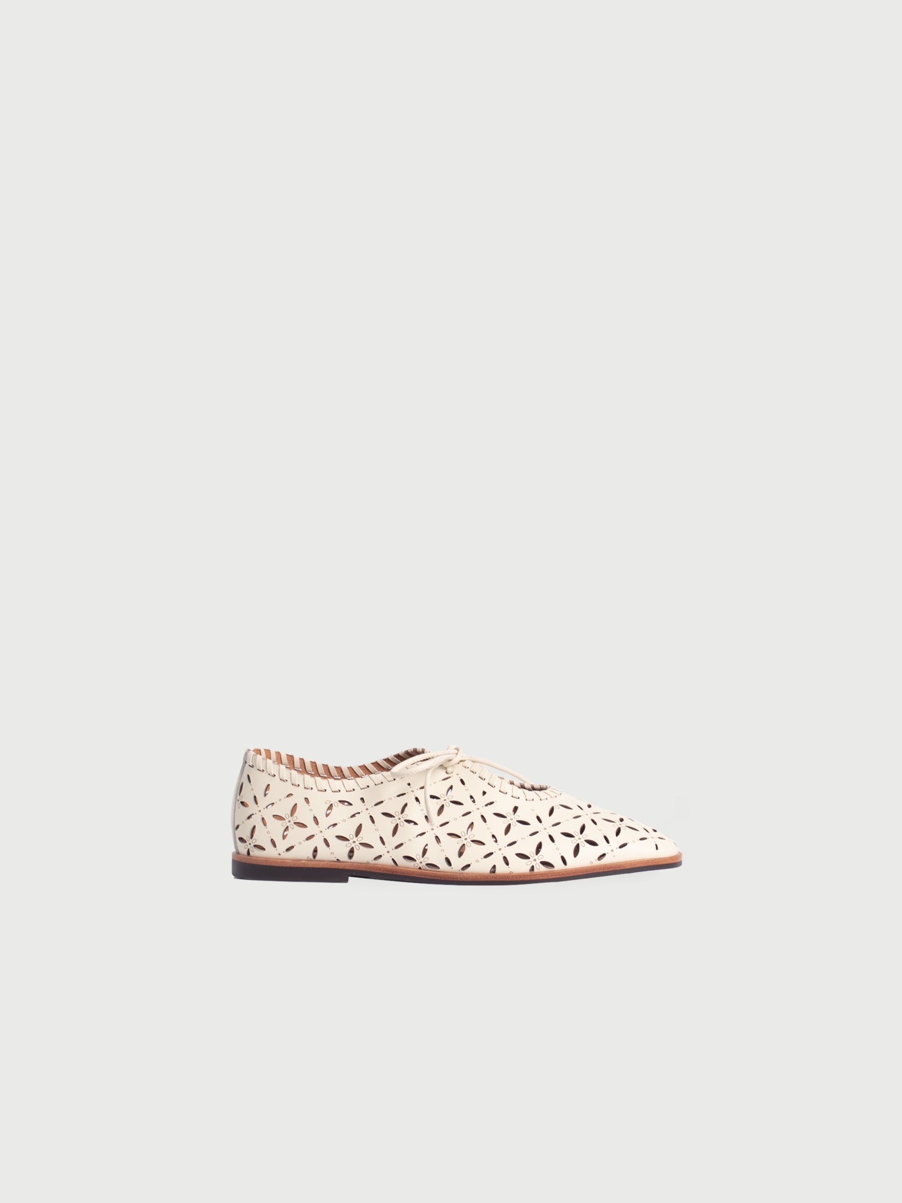 Aviva ◈ Laser-cut Lace-up Flats
