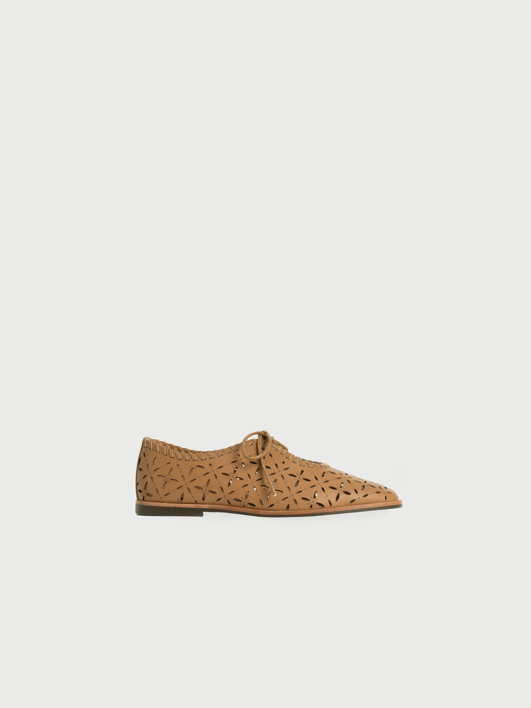 Aviva ◈ Laser-cut Lace-up Flats