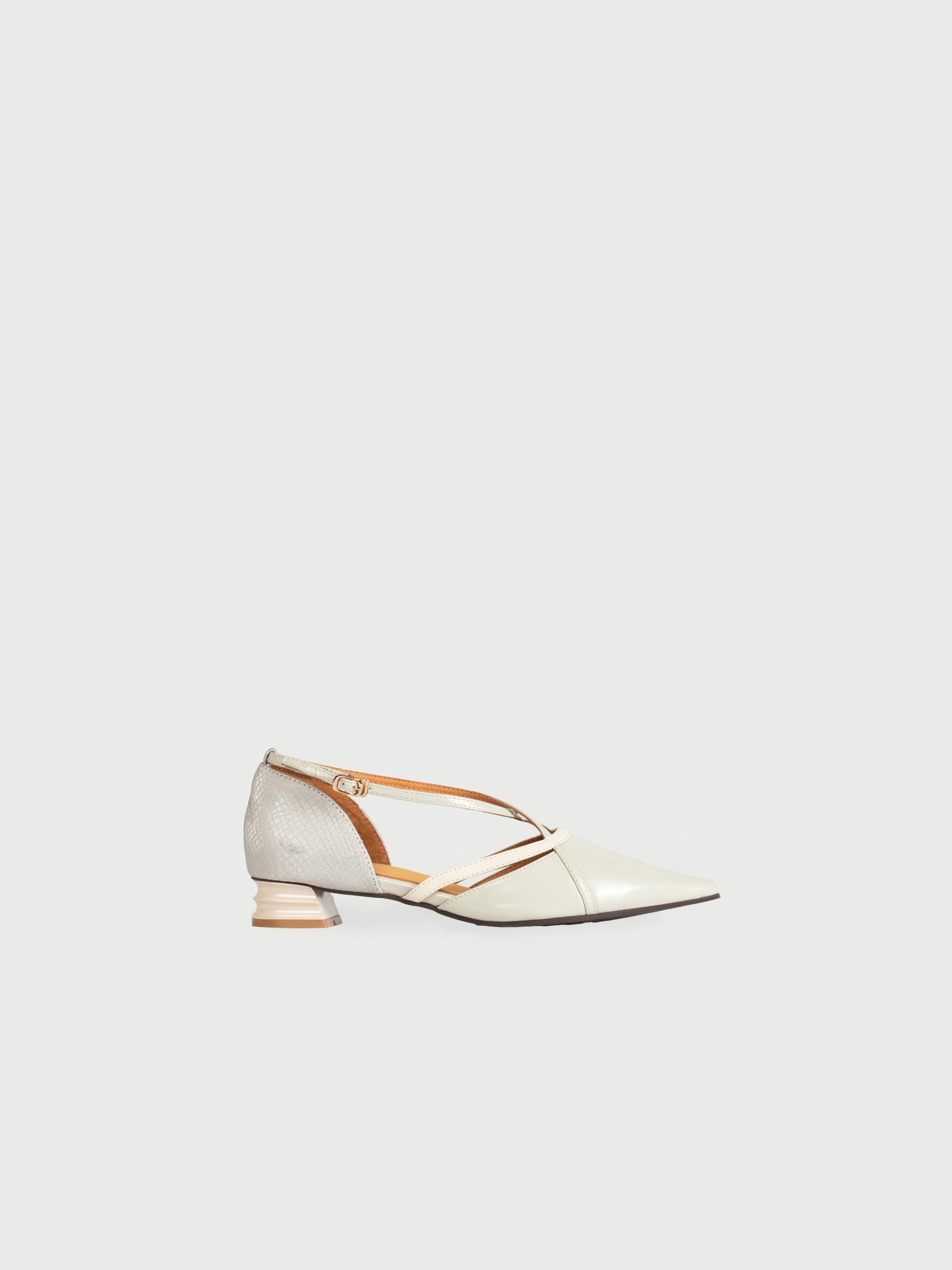 Gladys ◈ Pointed-Toe Cross Strap Pumps
