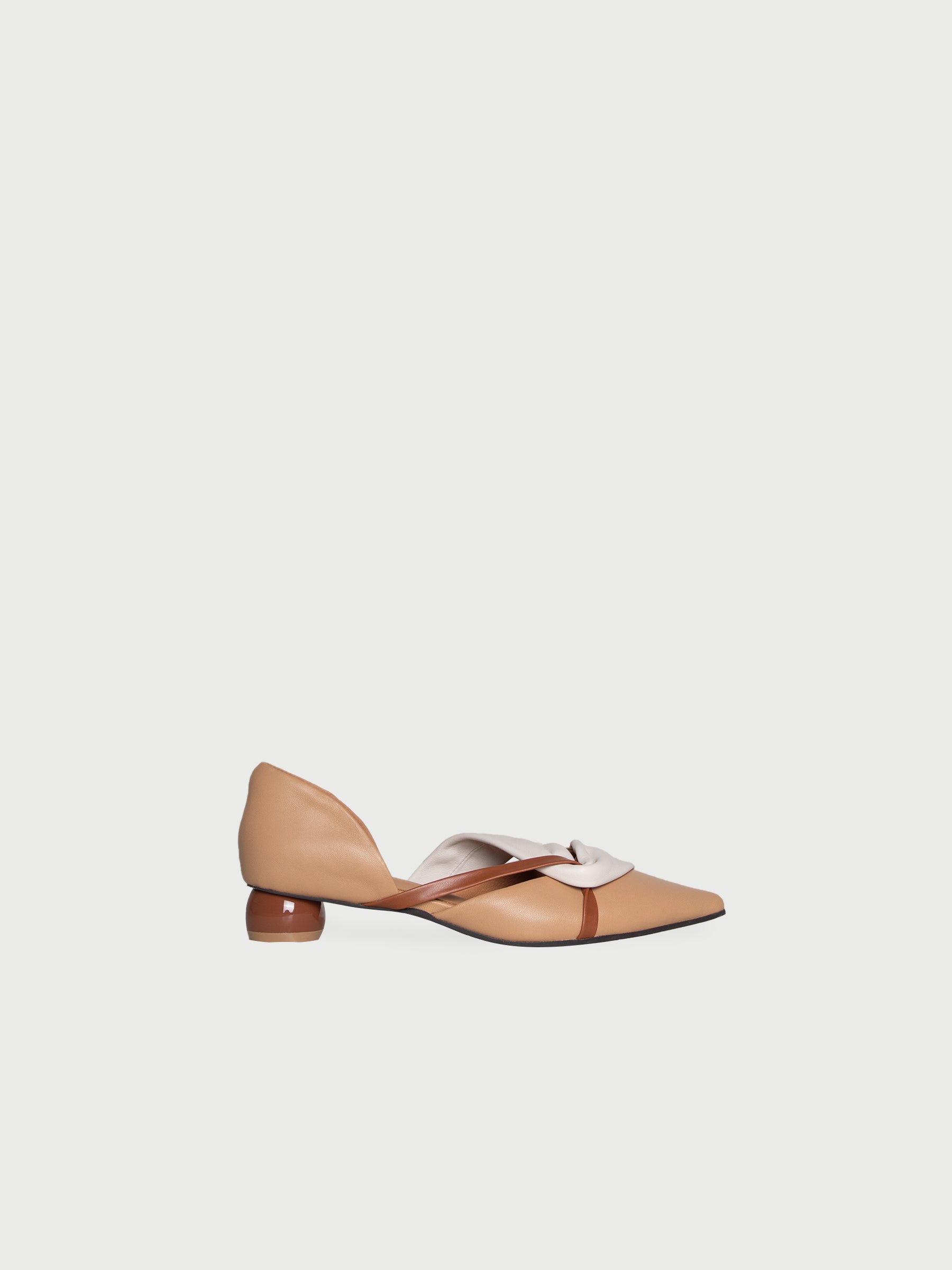 Round-Heel Strapped Pumps