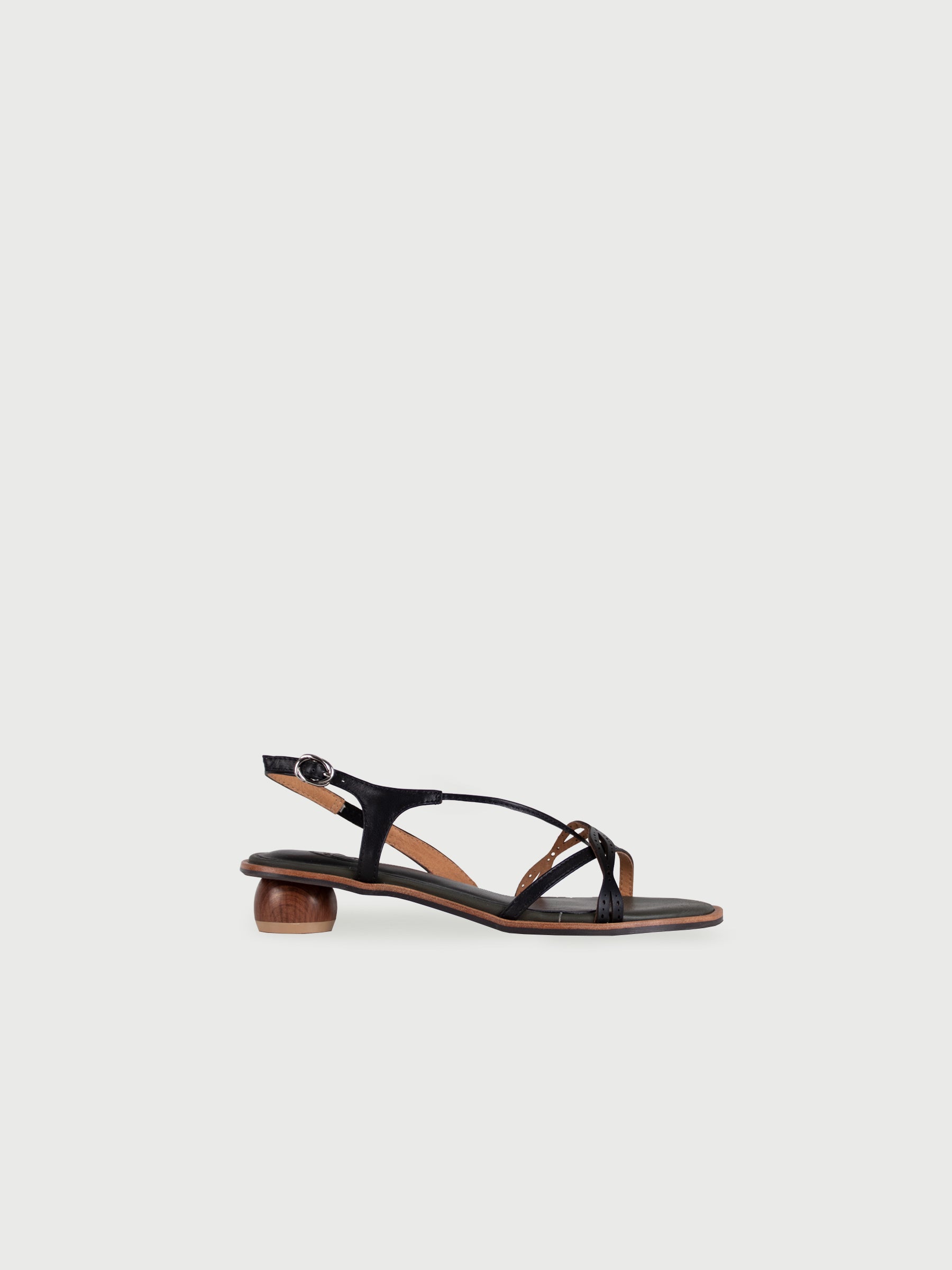 Calista 𖠁 Wavy Laser-Cut Strap Sandals