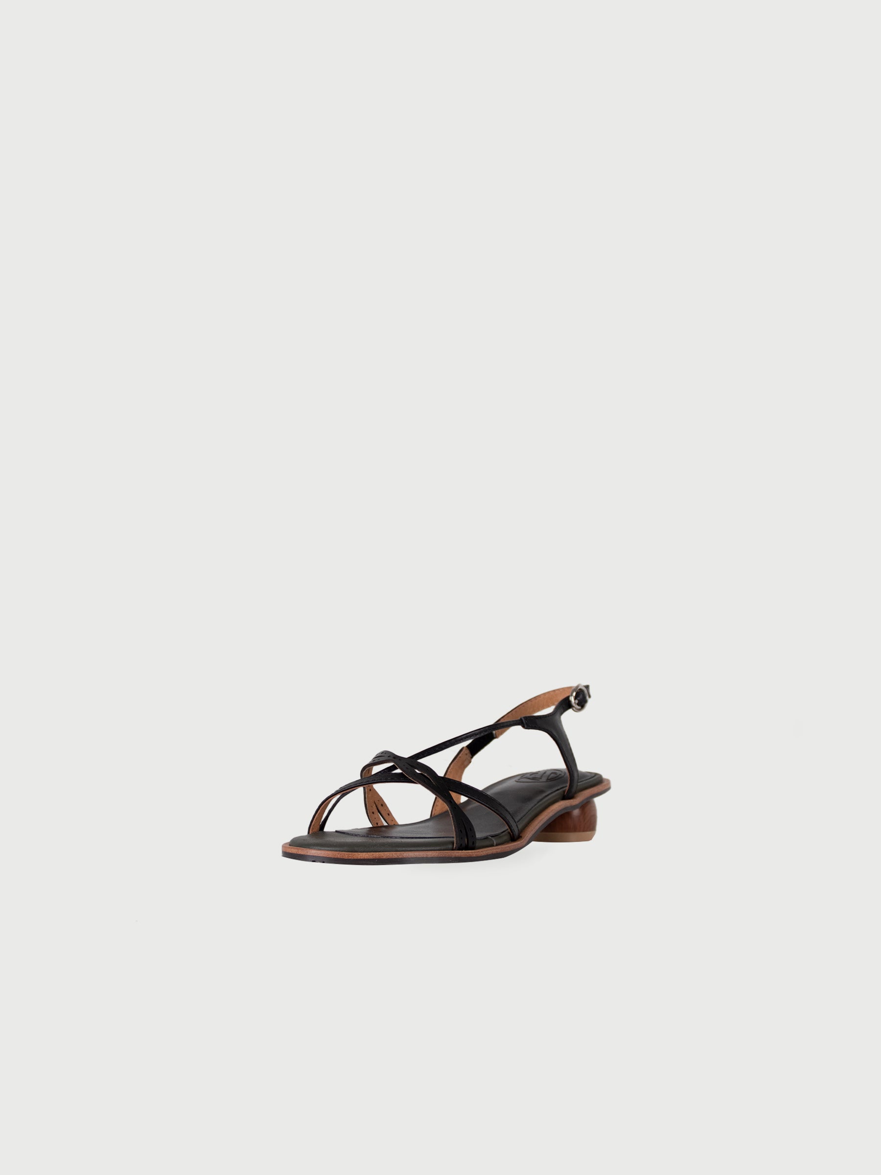 Calista 𖠁 Wavy Laser-Cut Strap Sandals
