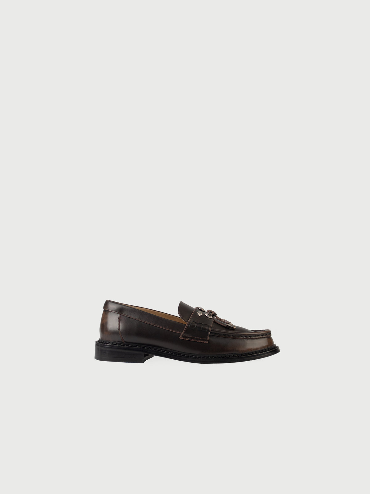 Greta・ Western Embellished Penny Loafers