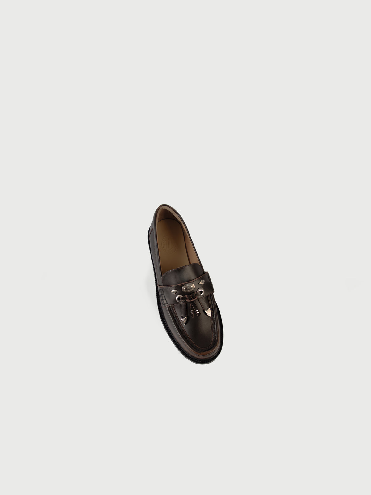 Greta・ Western Embellished Penny Loafers