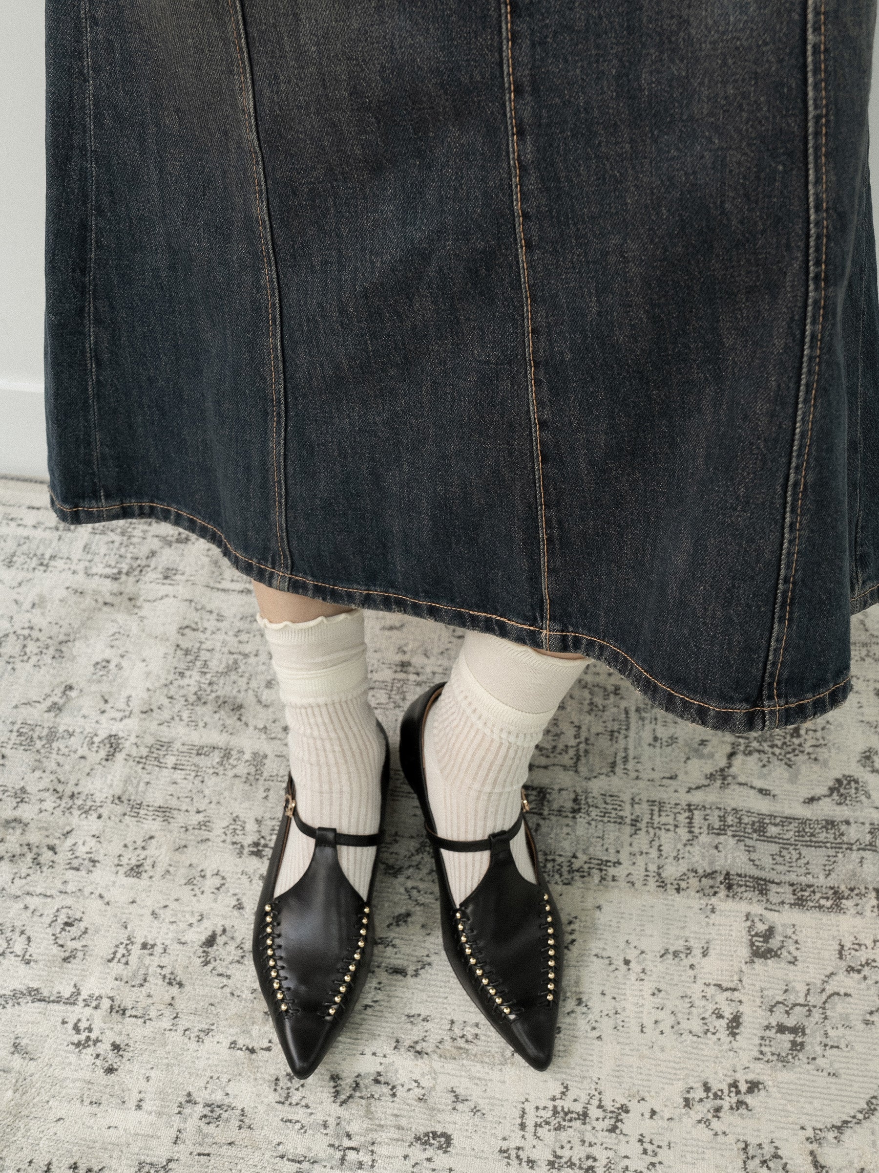 Audrey || Pointed-Toe T-bar Mary Jane