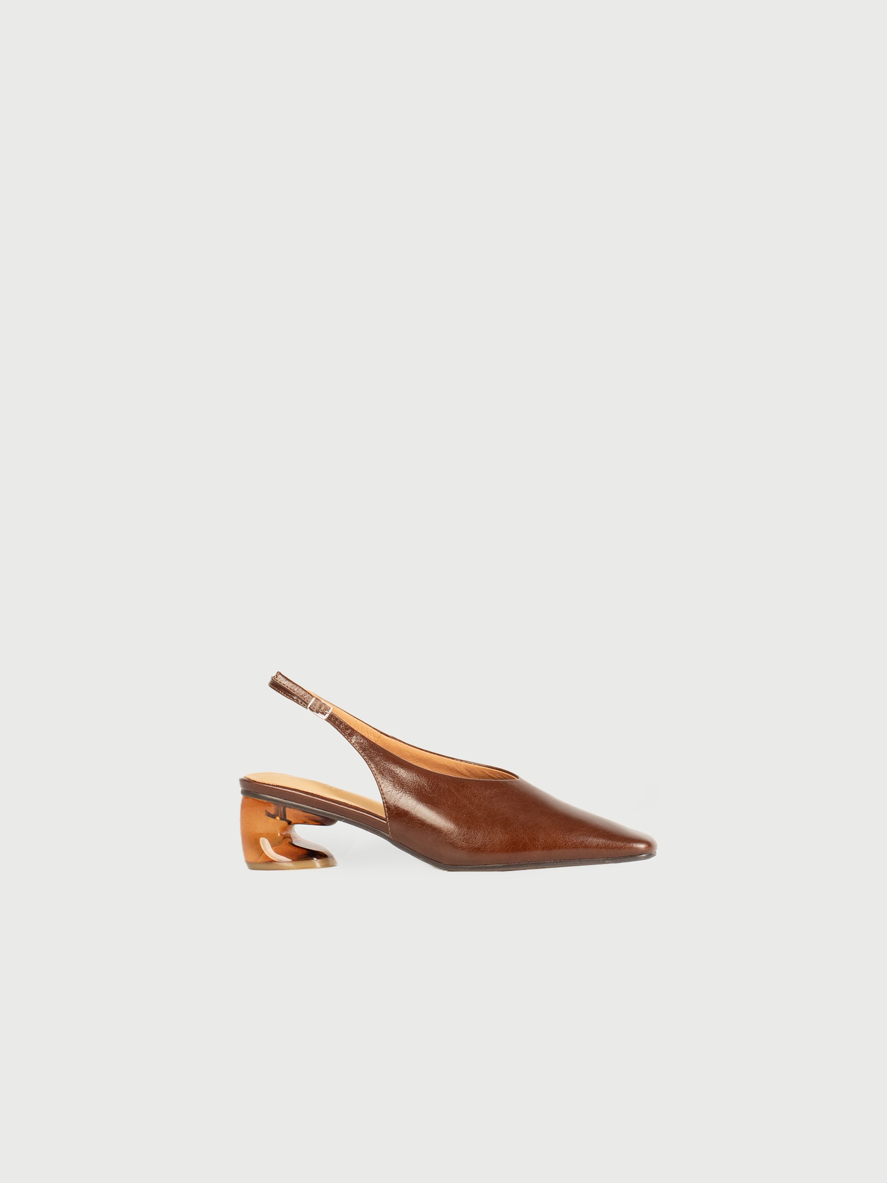 Octavia ◈ Square Toe Crystal Heel Slingback