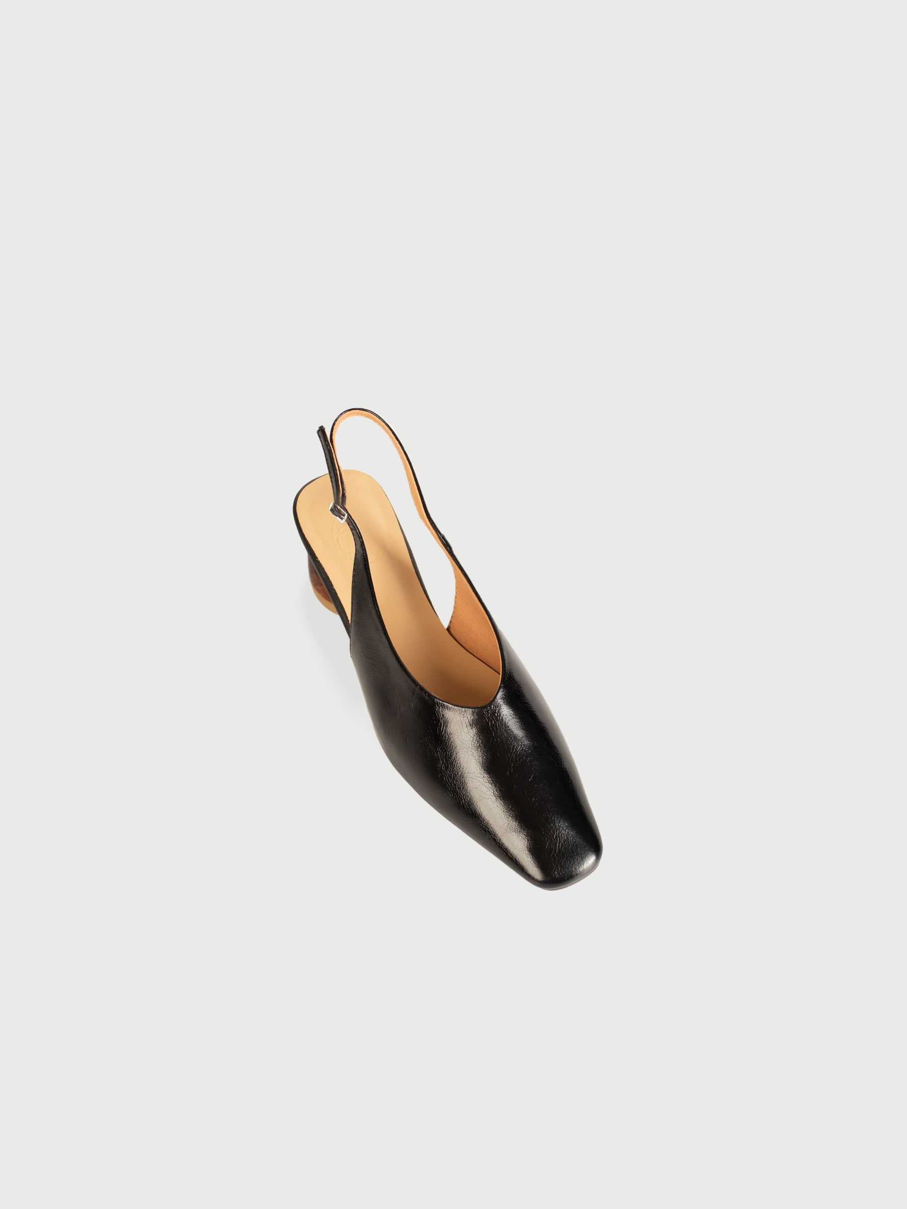 Octavia ◈ Square Toe Crystal Heel Slingback