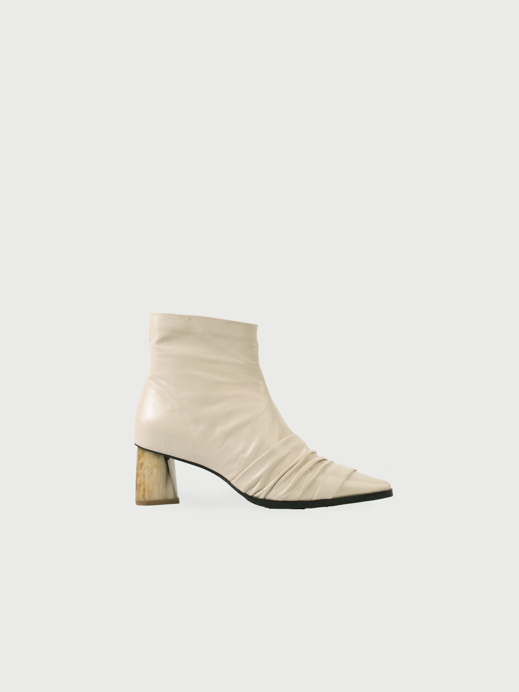 Meztli || Draped Marble Heels Ankle Boots