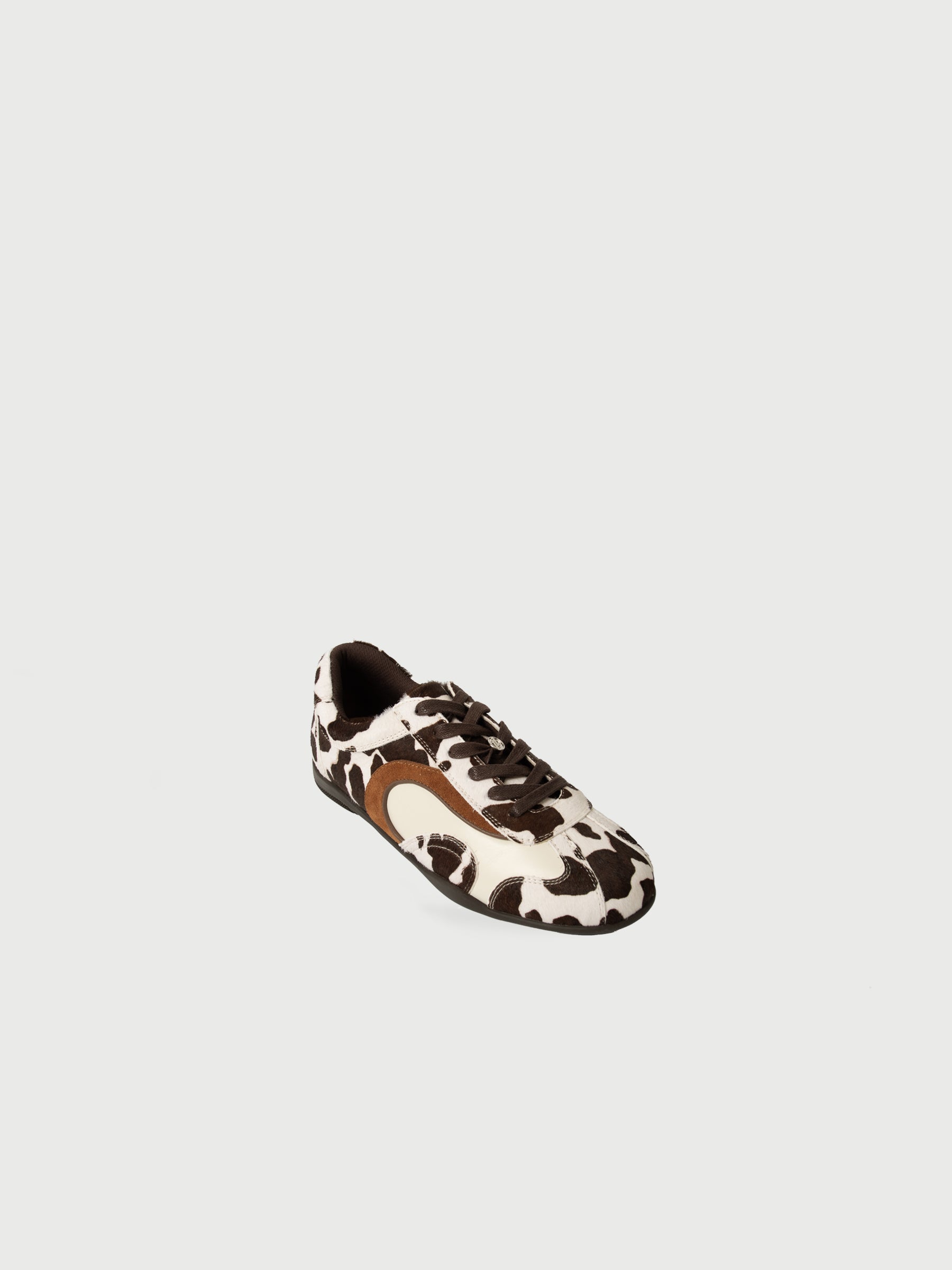 Phyllis || Animal Print Coloured Panel Sneakers