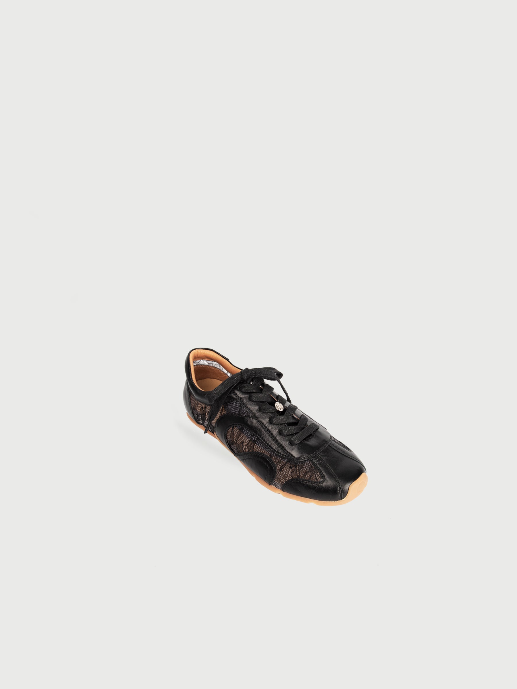 Erina ◈ Lace Mix Leather Sneakers