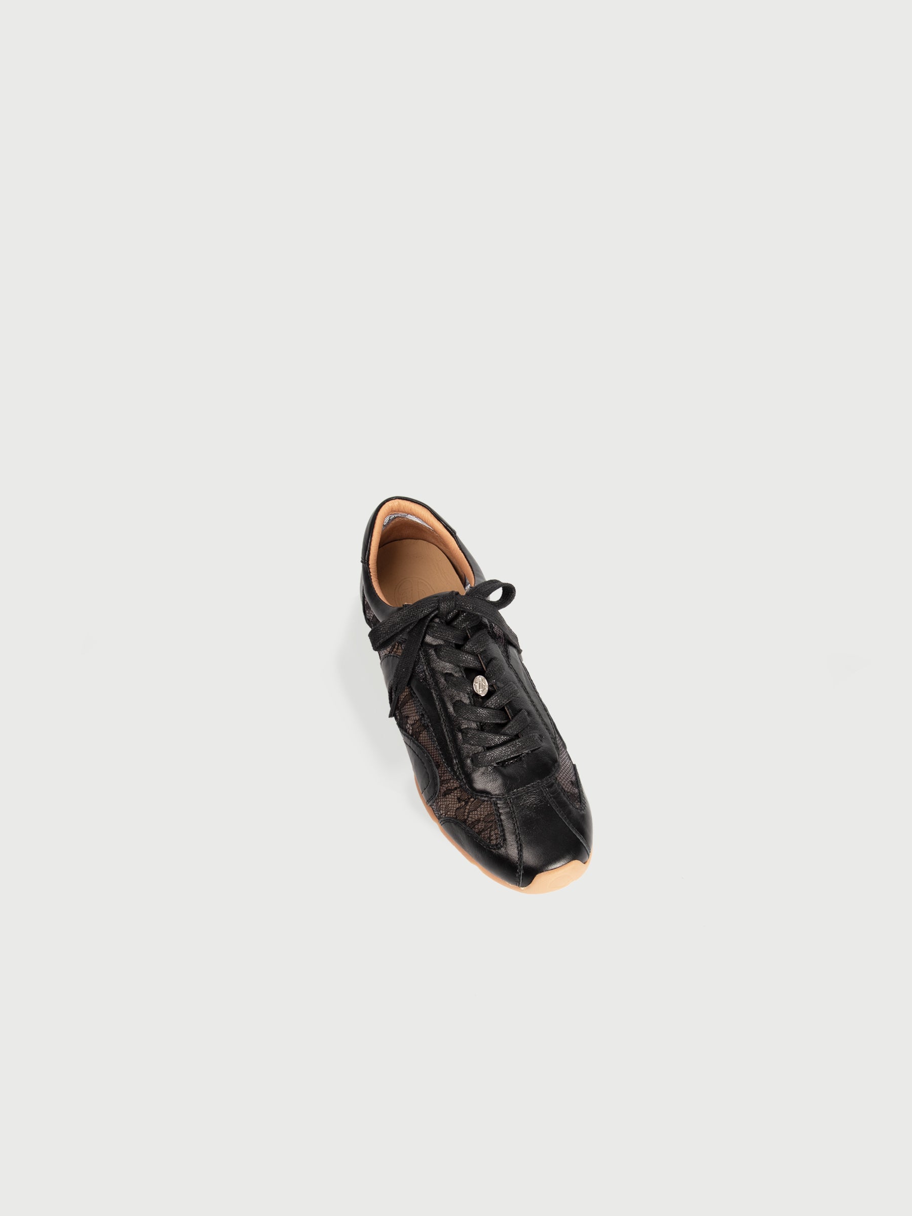 Erina ◈ Lace Mix Leather Sneakers