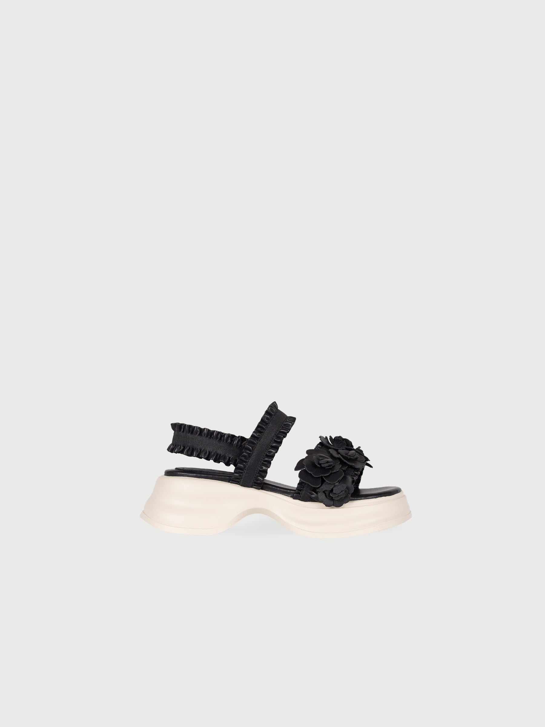✿ Cynthia x Leather Lab ✿ Flora • Flower Platform Sandals 花花厚底涼鞋