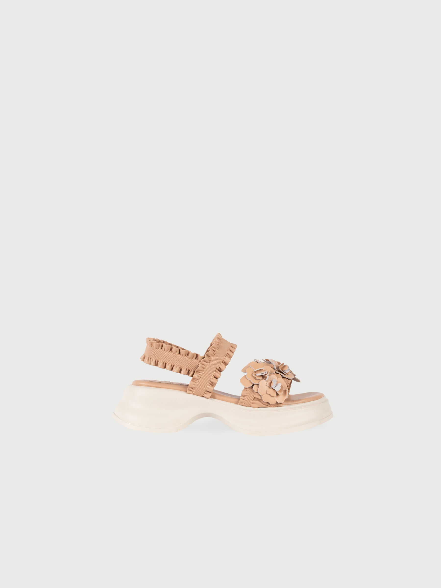 ✿ Cynthia x Leather Lab ✿ Flora • Flower Platform Sandals 花花厚底涼鞋