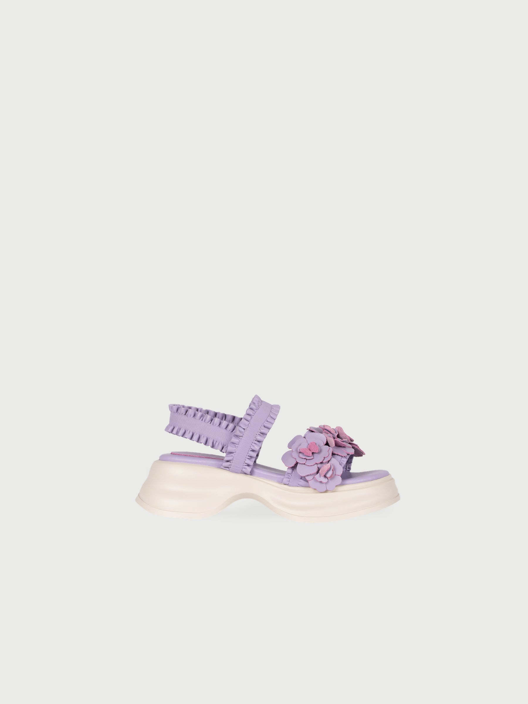 ✿ Cynthia x Leather Lab ✿ Flora • Flower Platform Sandals 花花厚底涼鞋