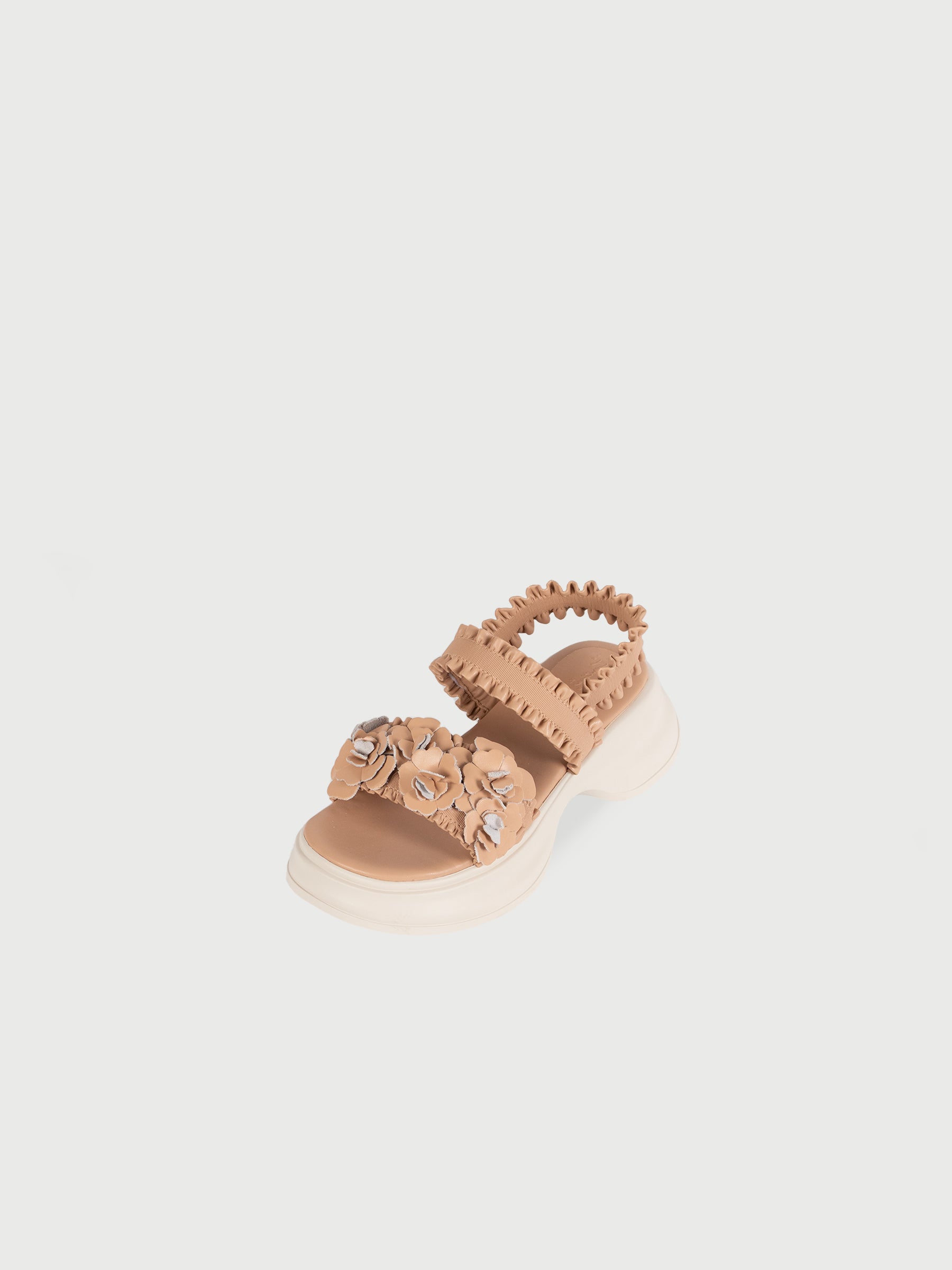 ✿ Cynthia x Leather Lab ✿ Flora • Flower Platform Sandals 花花厚底涼鞋
