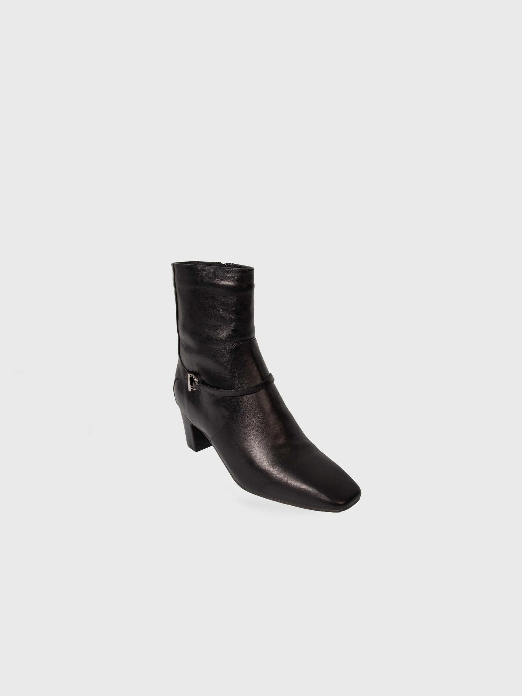 Rhaenyra || Square Toe Strap Decorated Ankle Boots