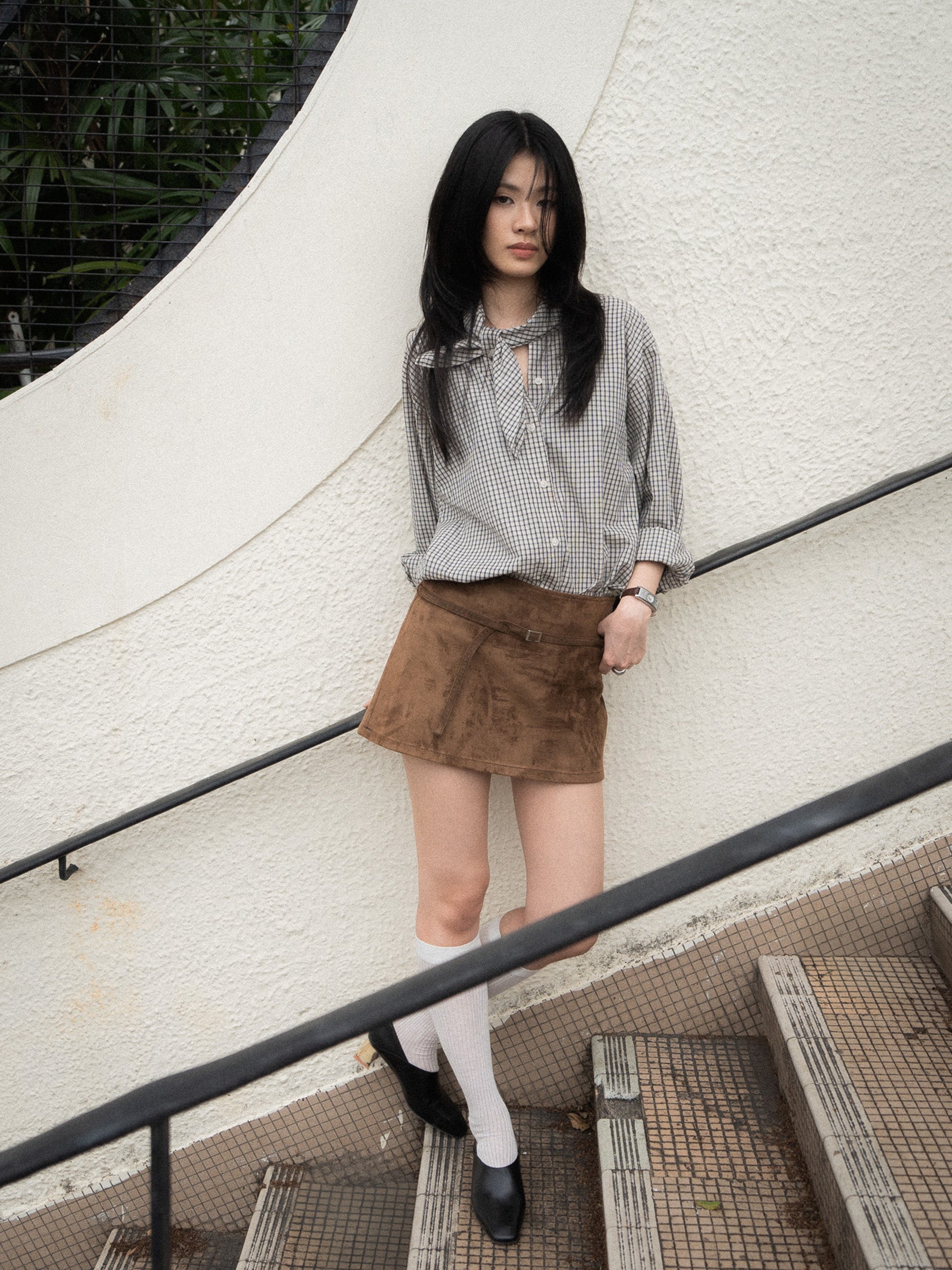 Vera・Squared Toe Marble Heels