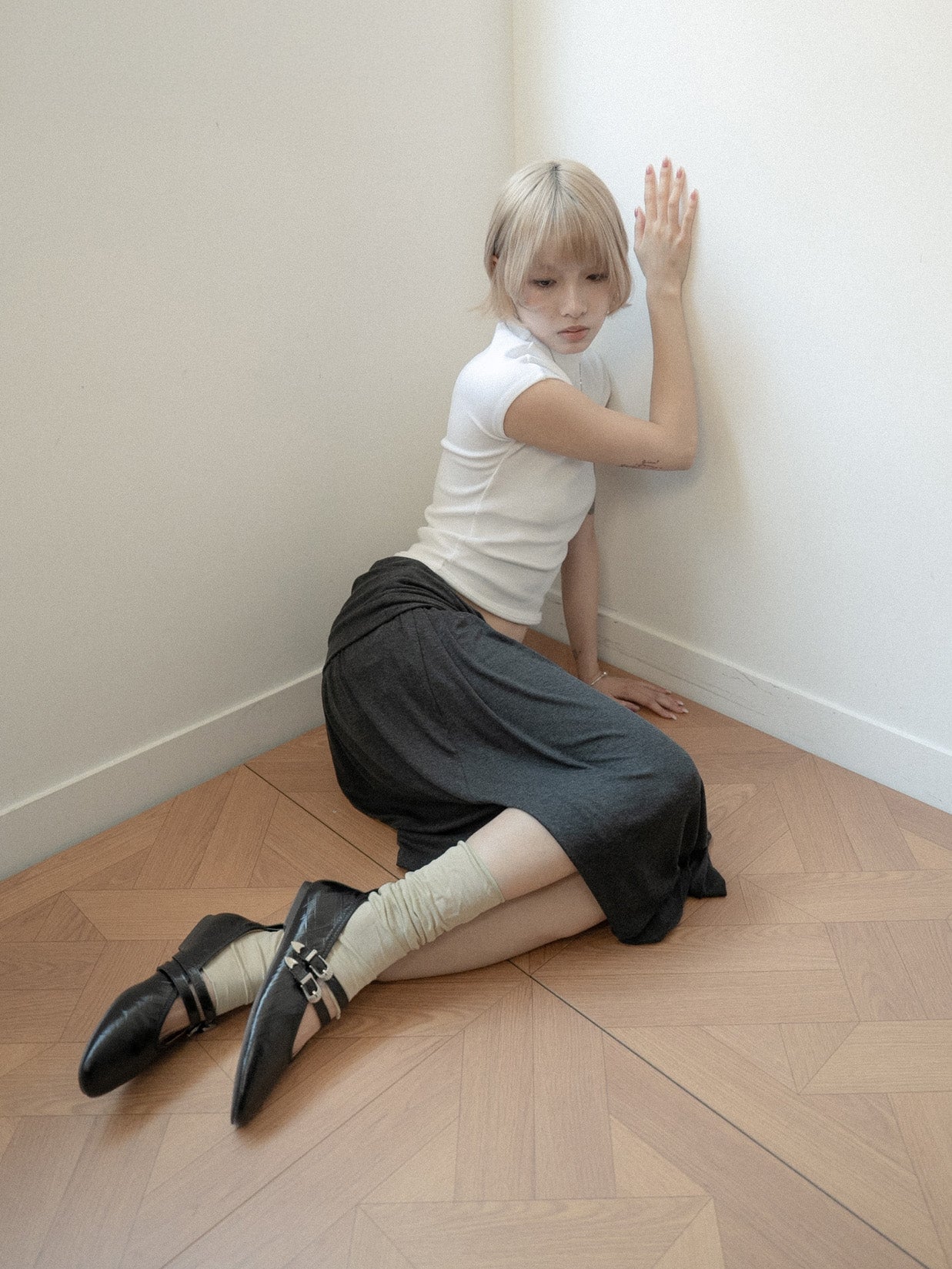 Darcy・Almond-Toe Double Buckle Mary Janes