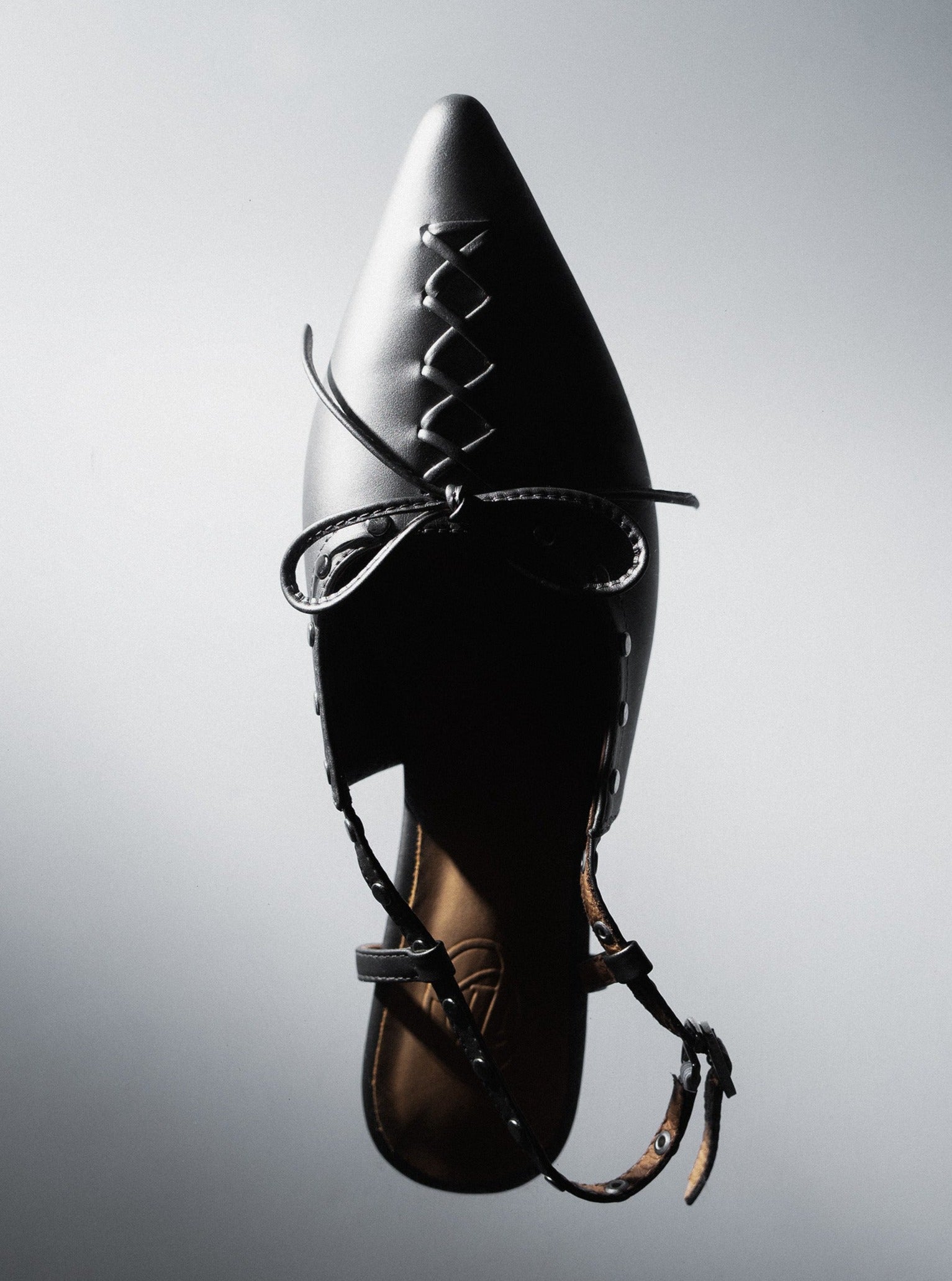 Cerys 𖠁 Pointed Toe Ballerina Metal Heel Sling Back