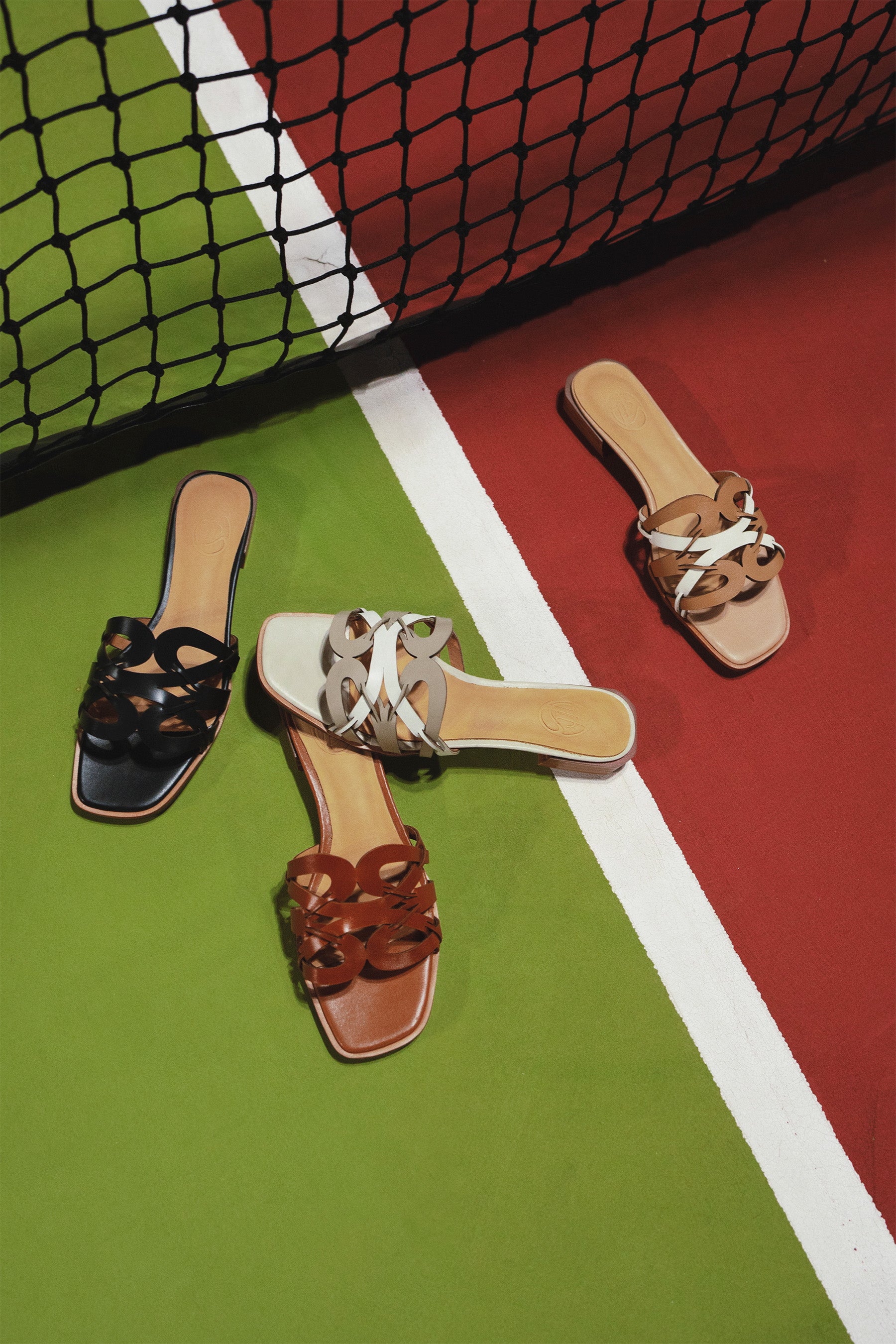 Brittle 𓆟 Square Toe Laser-cut Sandals