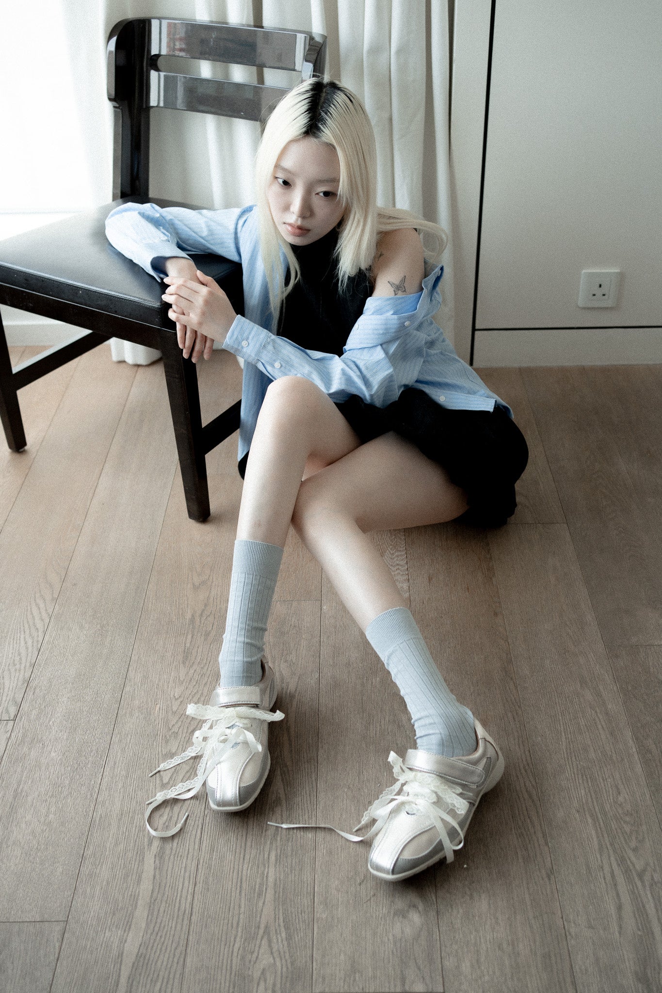 Eliphaz 𝄢 Two-tone Velcro Ballet Sneakers