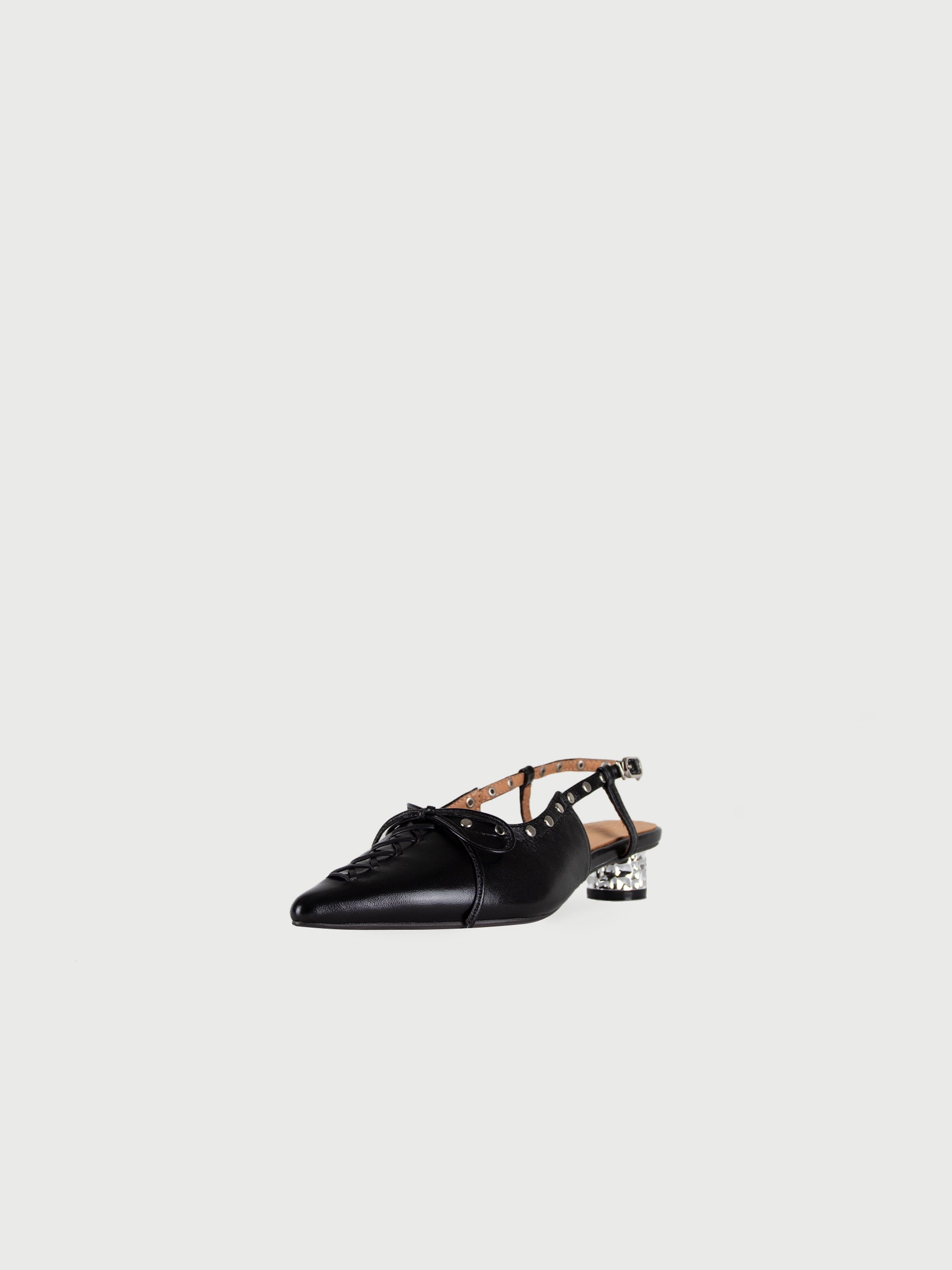 Cerys 𖠁 Pointed Toe Ballerina Metal Heel Sling Back