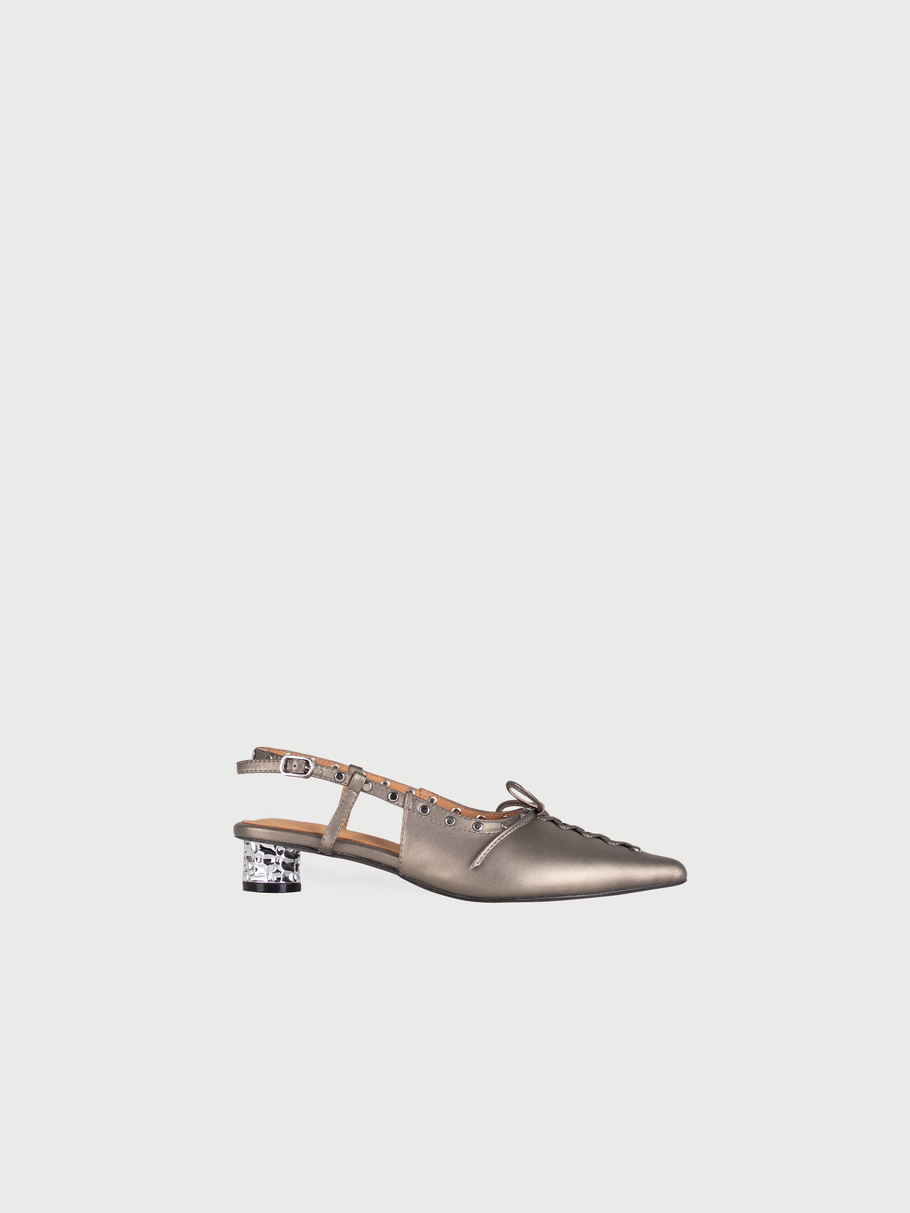 Cerys 𖠁 Pointed Toe Ballerina Metal Heel Sling Back
