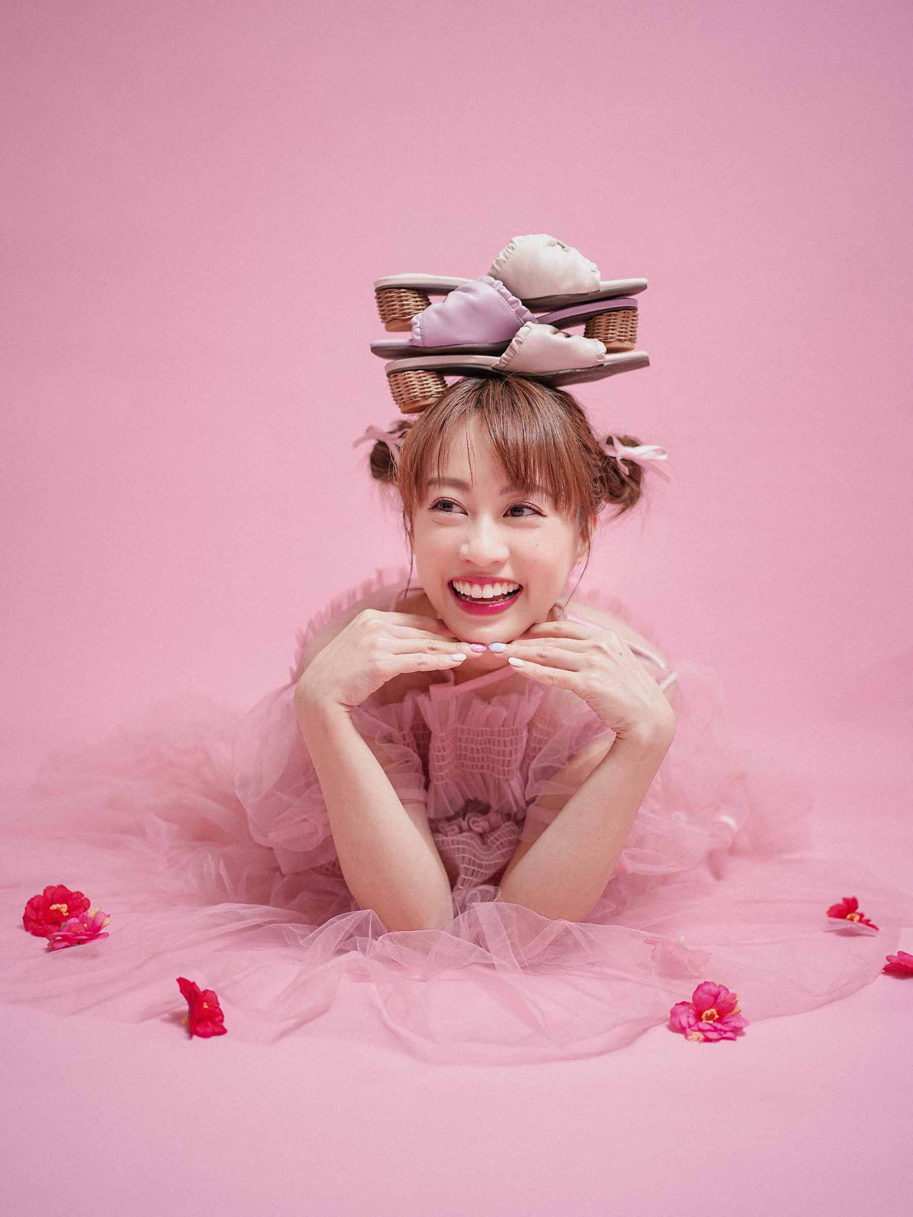 ✿ Cynthia x Leather Lab ✿ Ribbon Straw Heel Mules 蝴蝶結藤編跟涼鞋