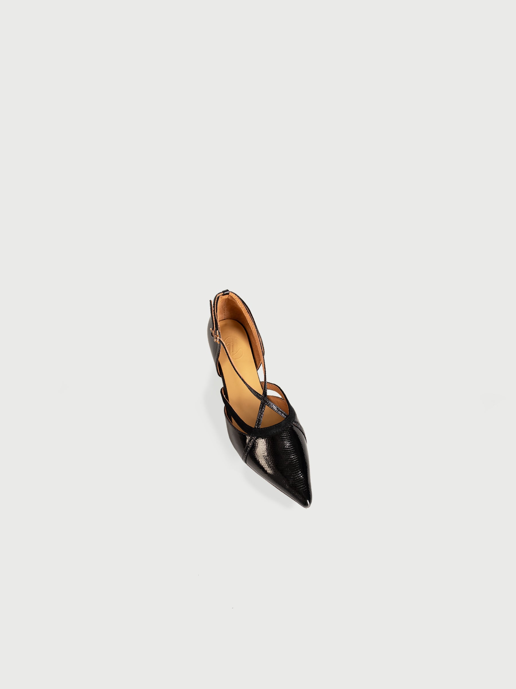 Gladys ◈ Pointed-Toe Cross Strap Pumps