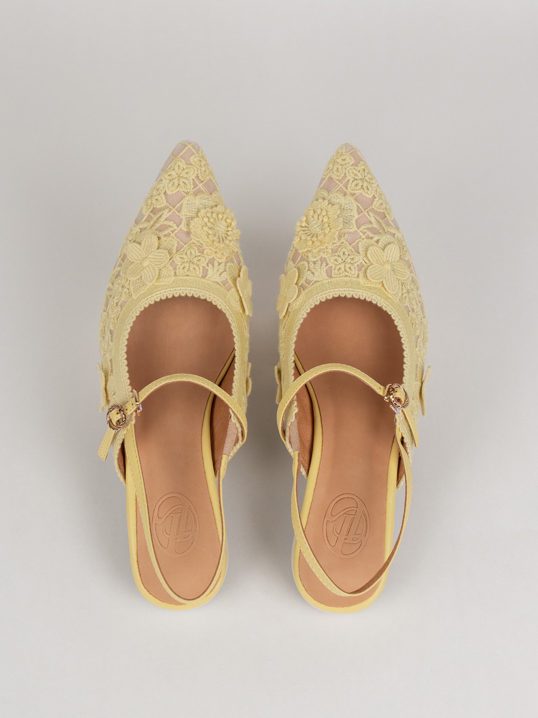 Rayla 𖠁 Pointed Low Pumps With Lace (Limited Edition)