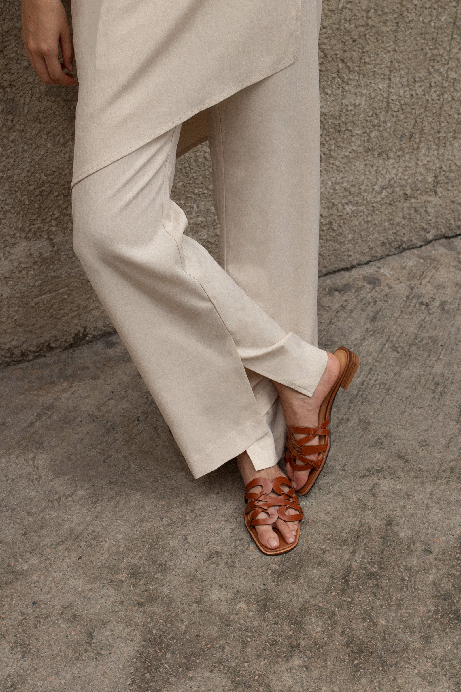 Brittle 𓆟 Square Toe Laser-cut Sandals