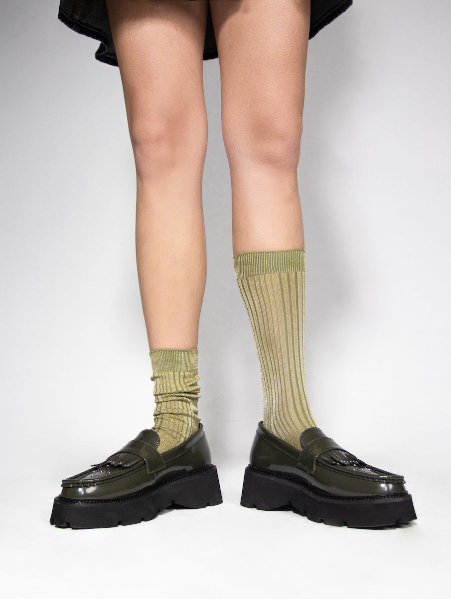 Laser-Cut Chunky Platform Oxfords