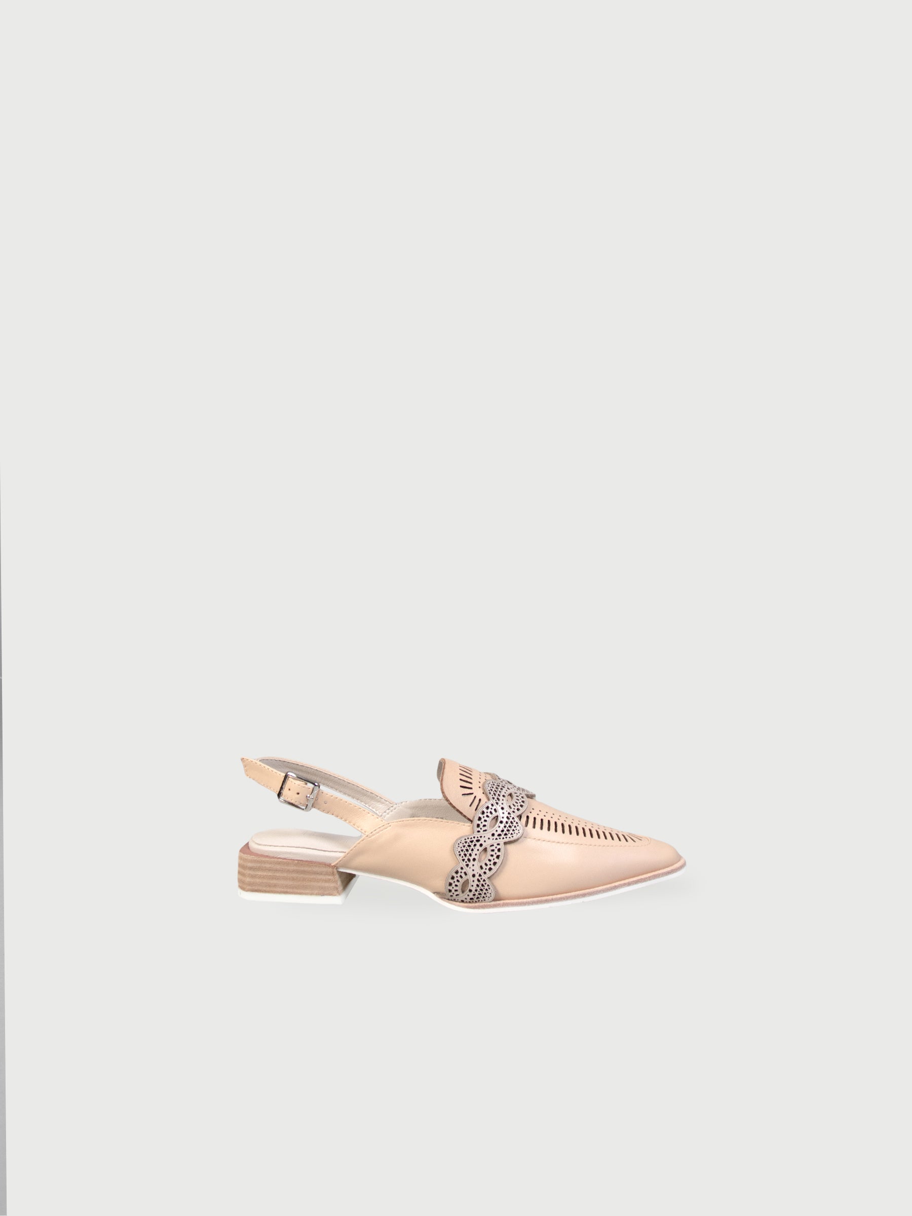 Laser-Cut Slingback Oxfords