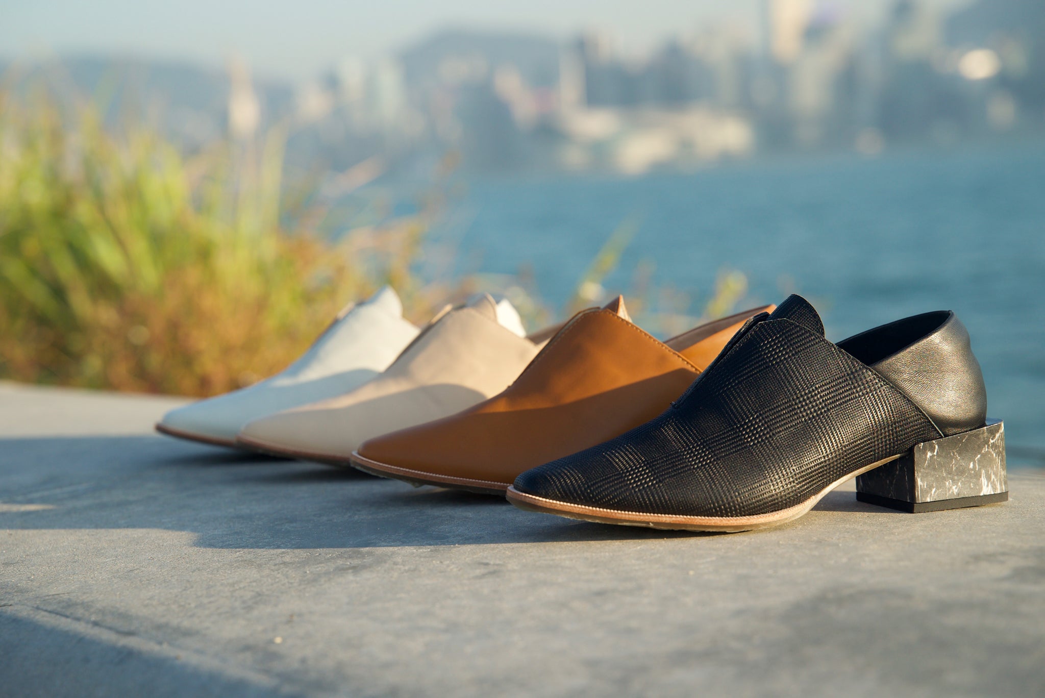 Marble-Heel Loafers