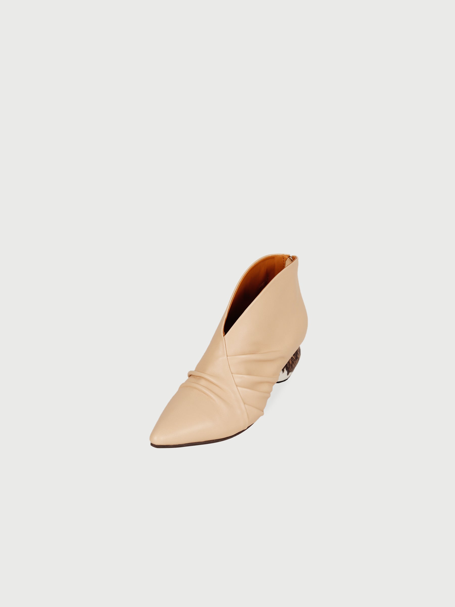 Pointed Ground-Heel Boots