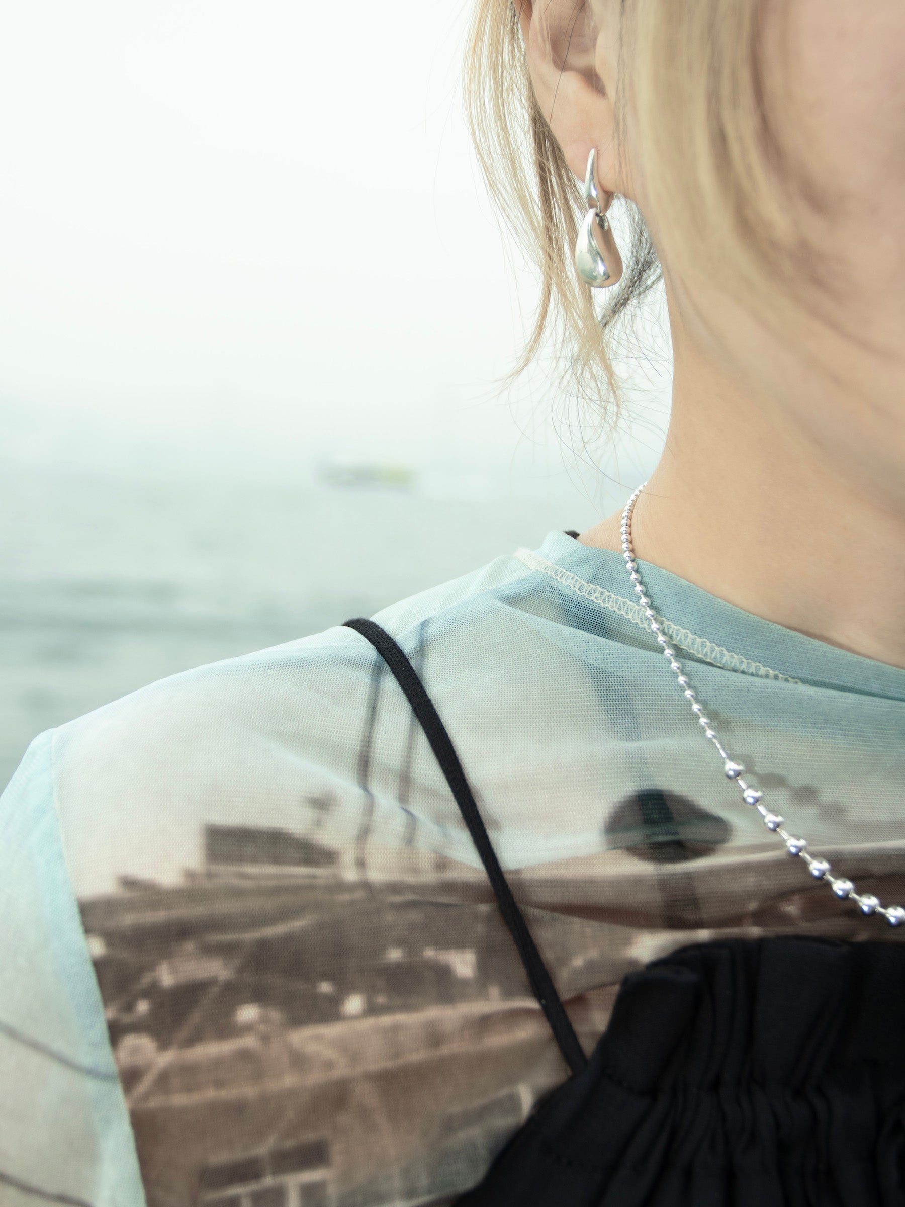 Silver Tears Drop Earrings