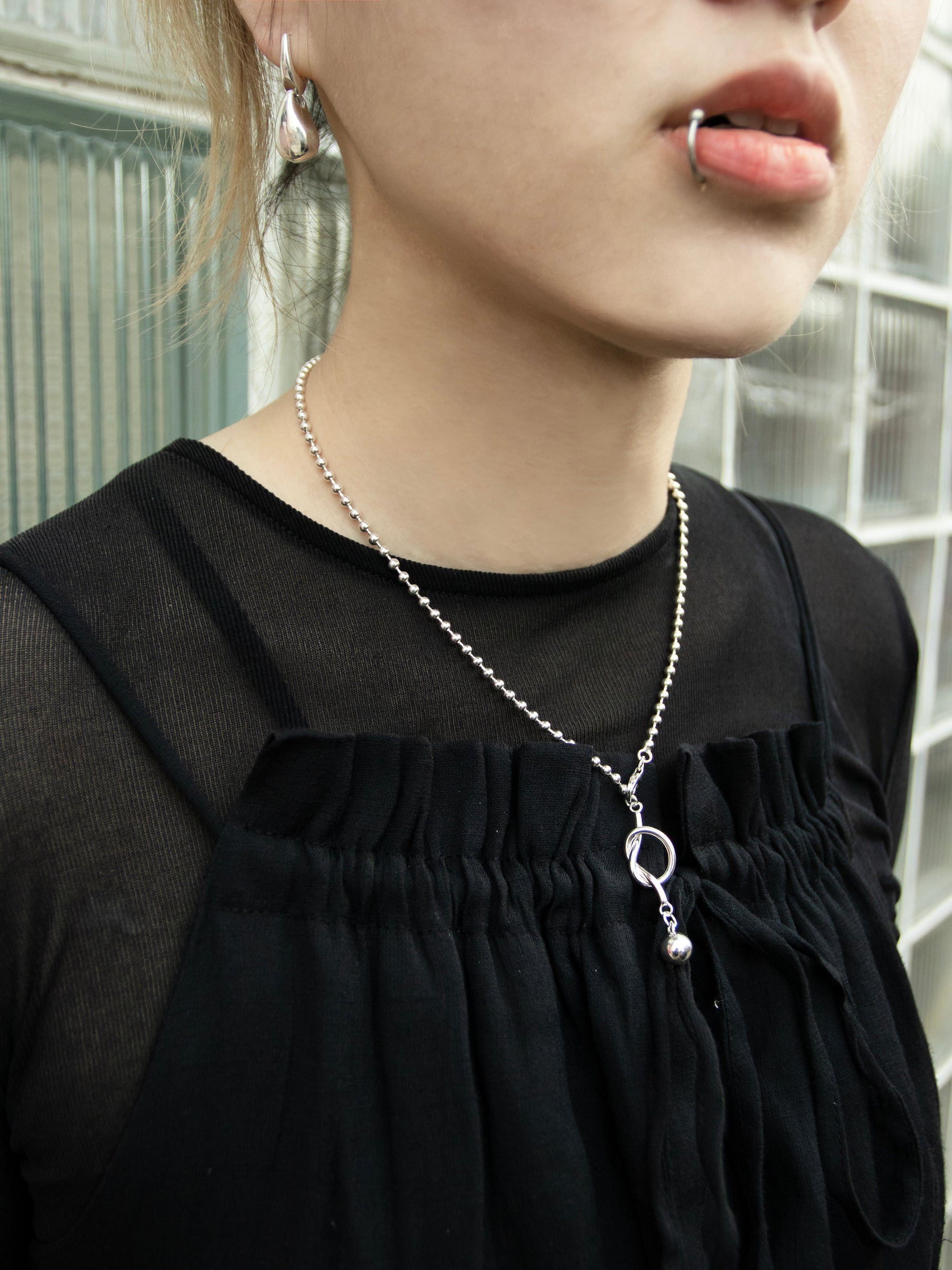 Silver Loop Necklace